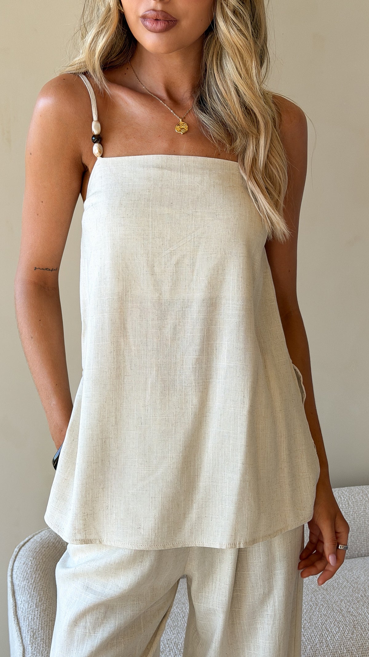 Rubi Top and Pants Set - Oat - Billy J
