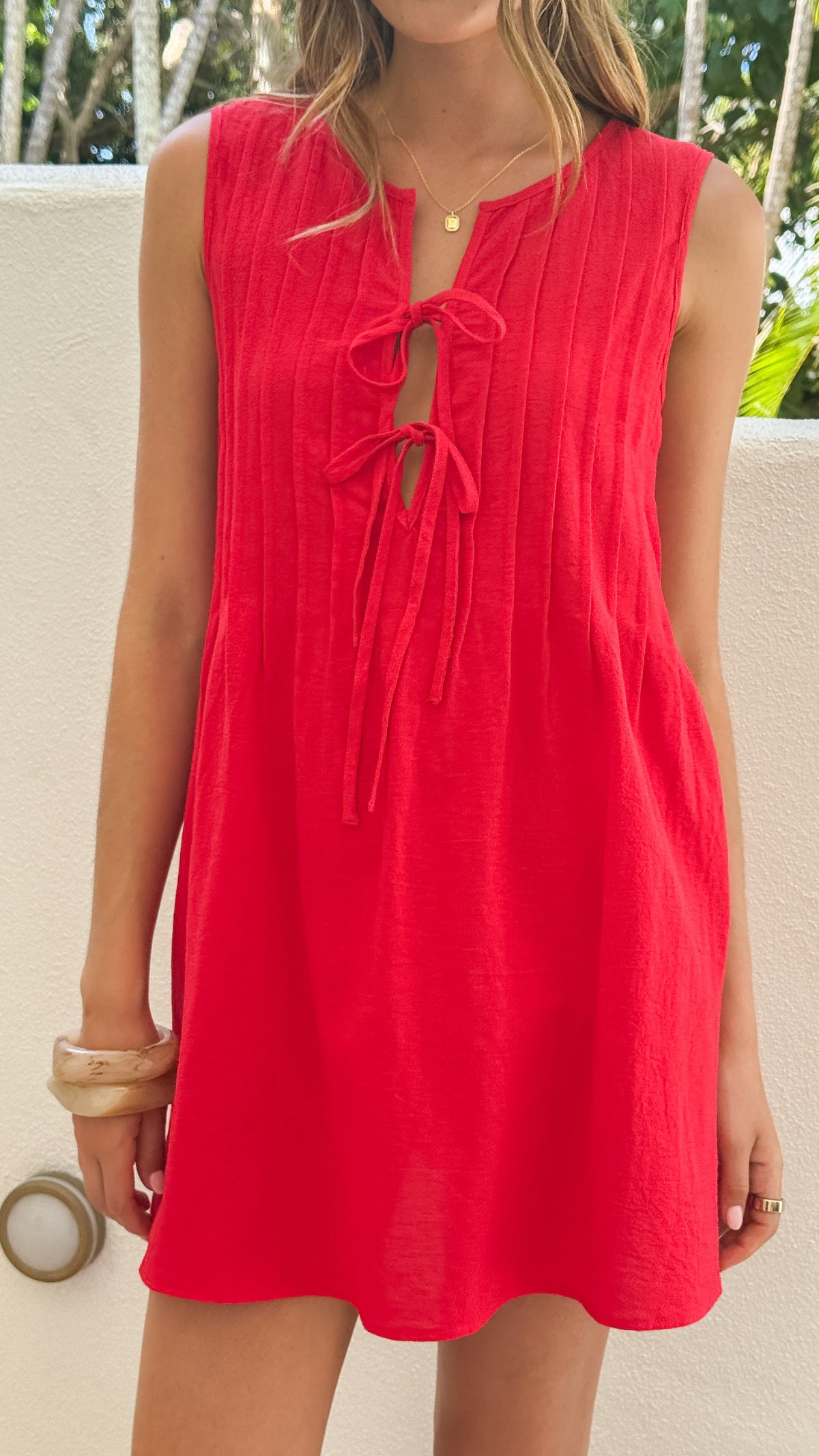 Sahara Mini Dress - Red - Billy J
