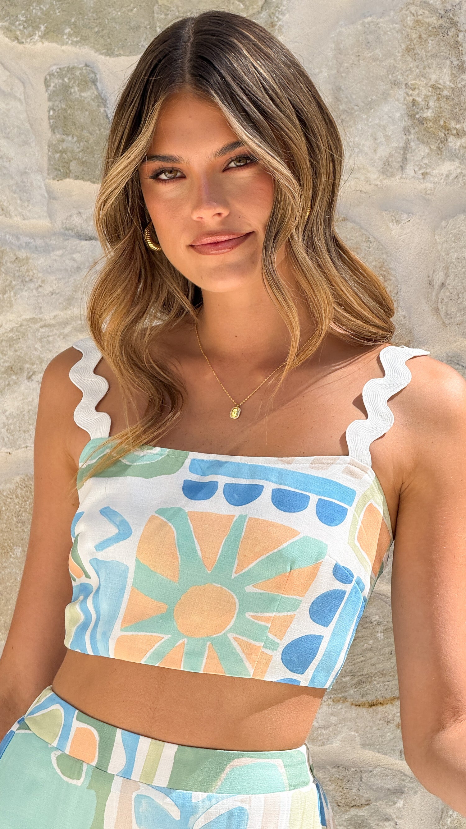 Talida Crop Top - Summer Breeze - Billy J