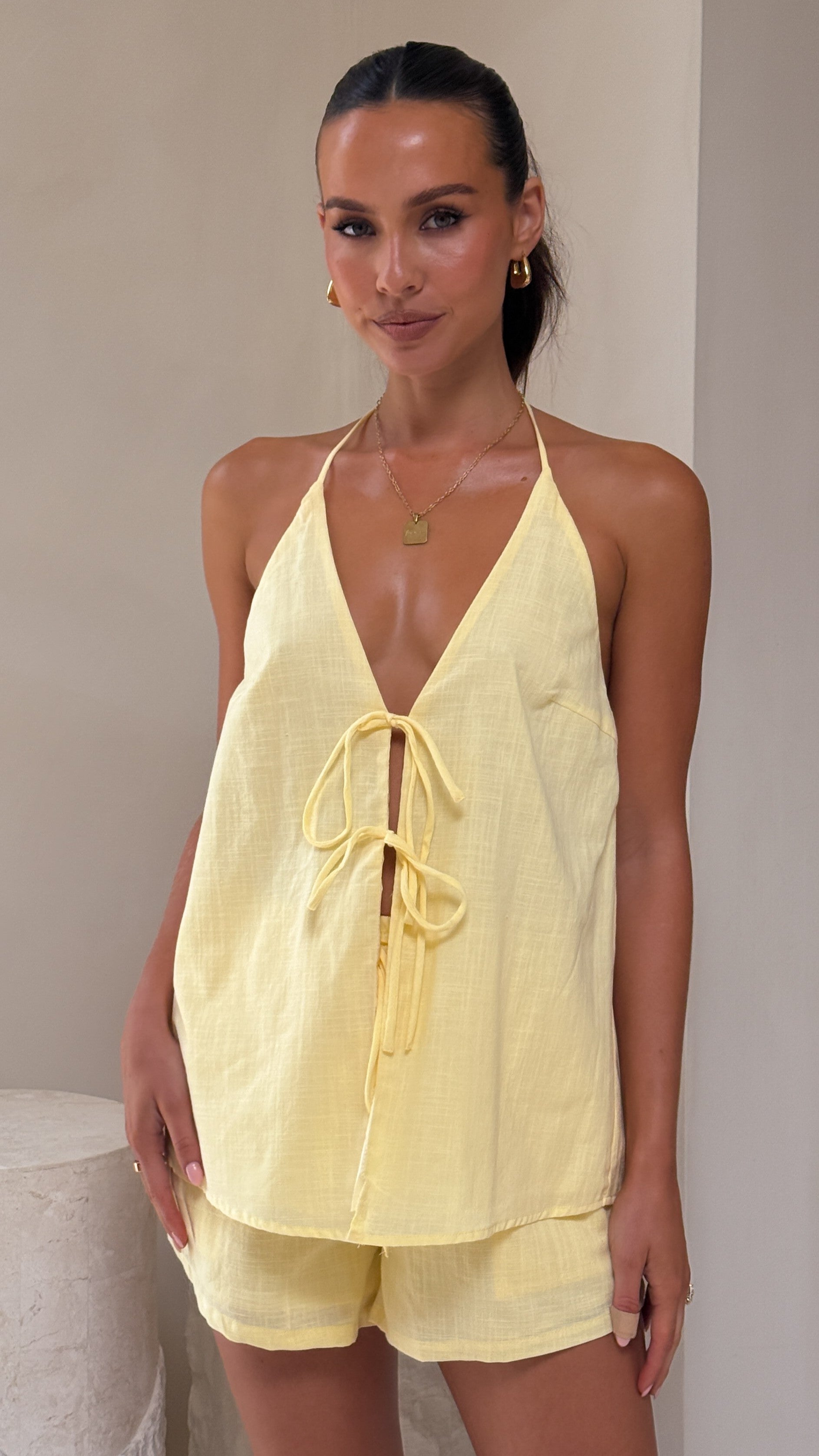 Octavia Shorts - Lemon - Billy J