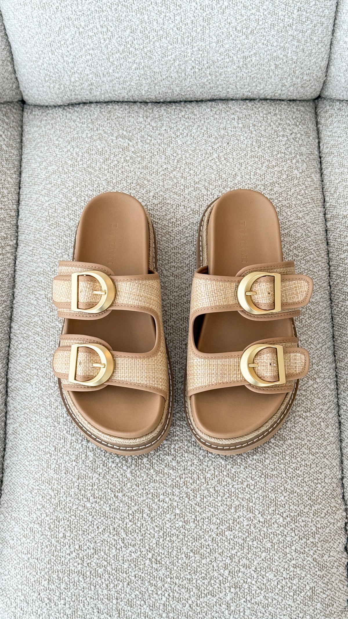 Anora Slide - Natural Raffia - Billy J