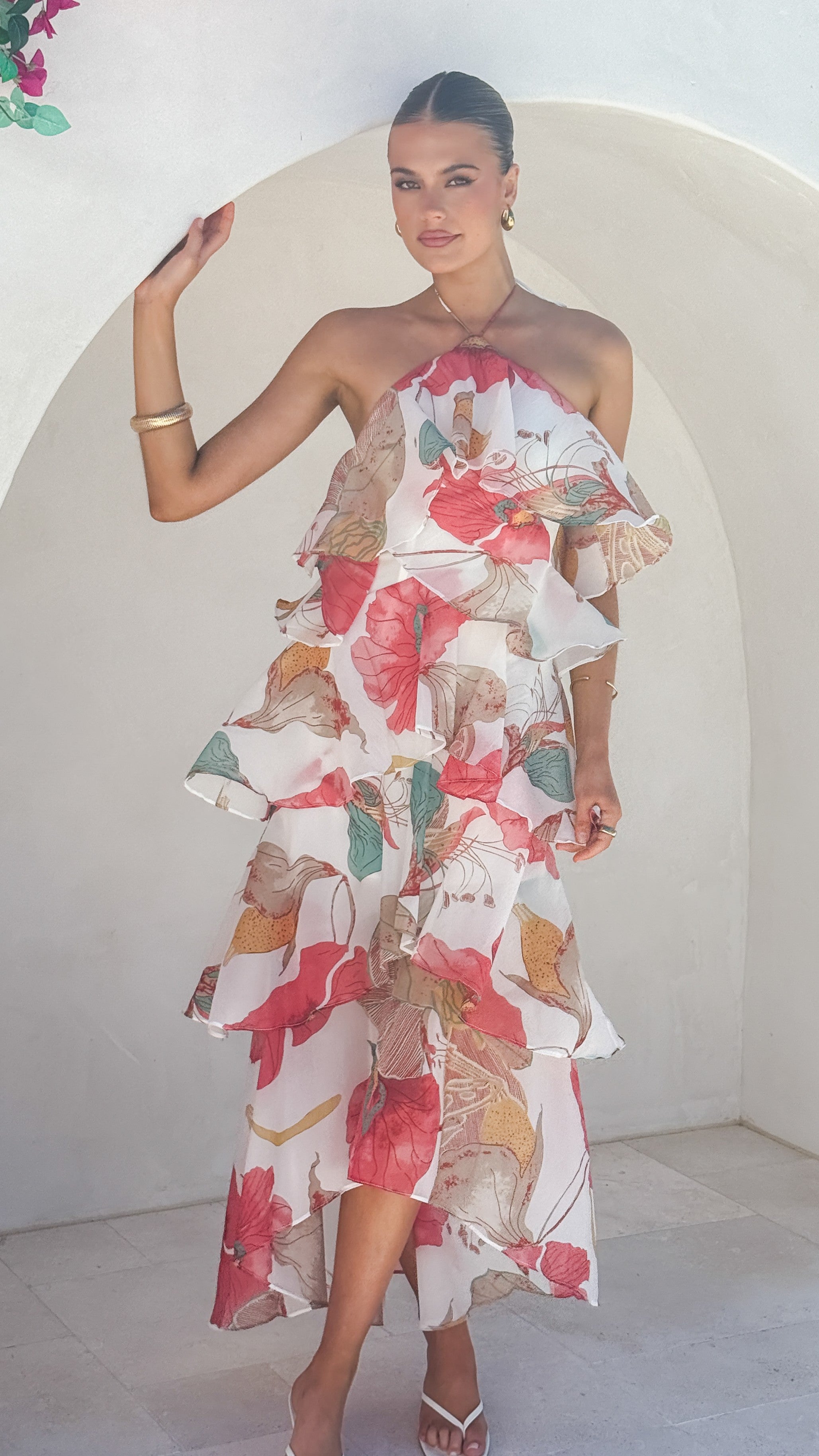 Soho Maxi Dress - Blush Lotus - Billy J