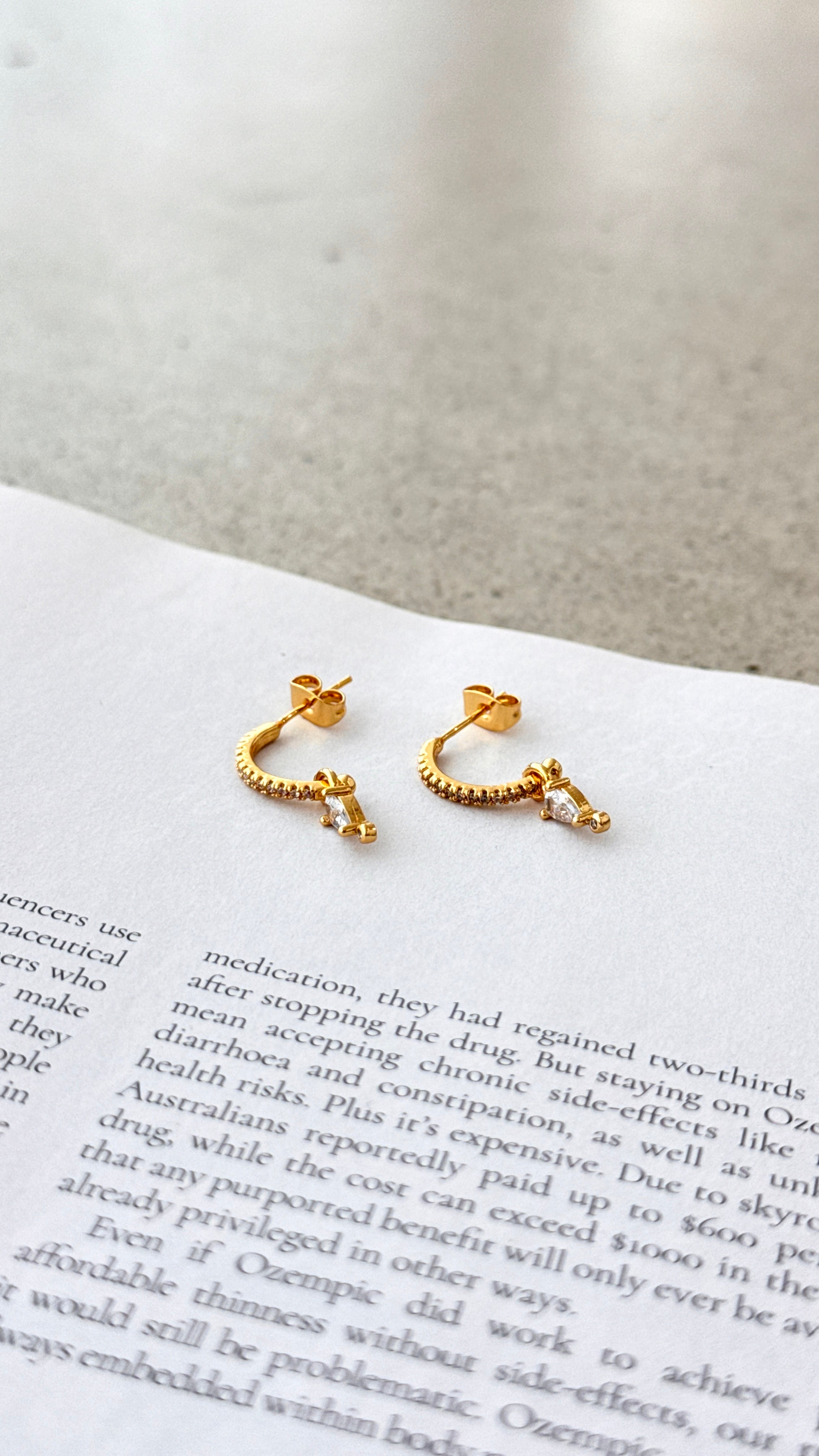 Terrina Earrings - Gold - Billy J