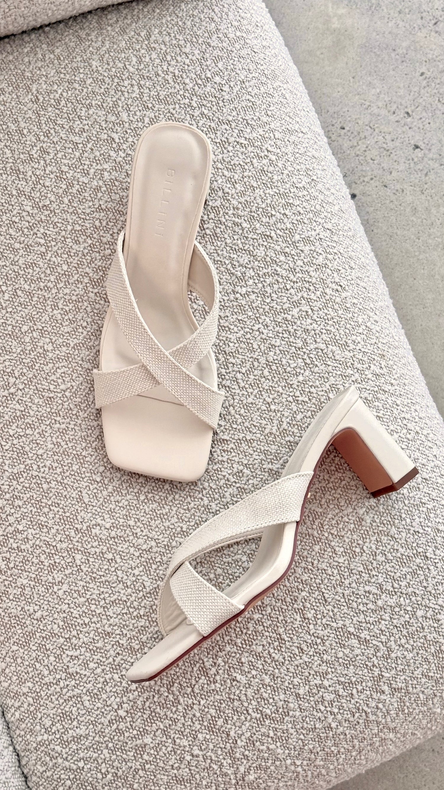Camila Heel - Ivory Linen - Billy J