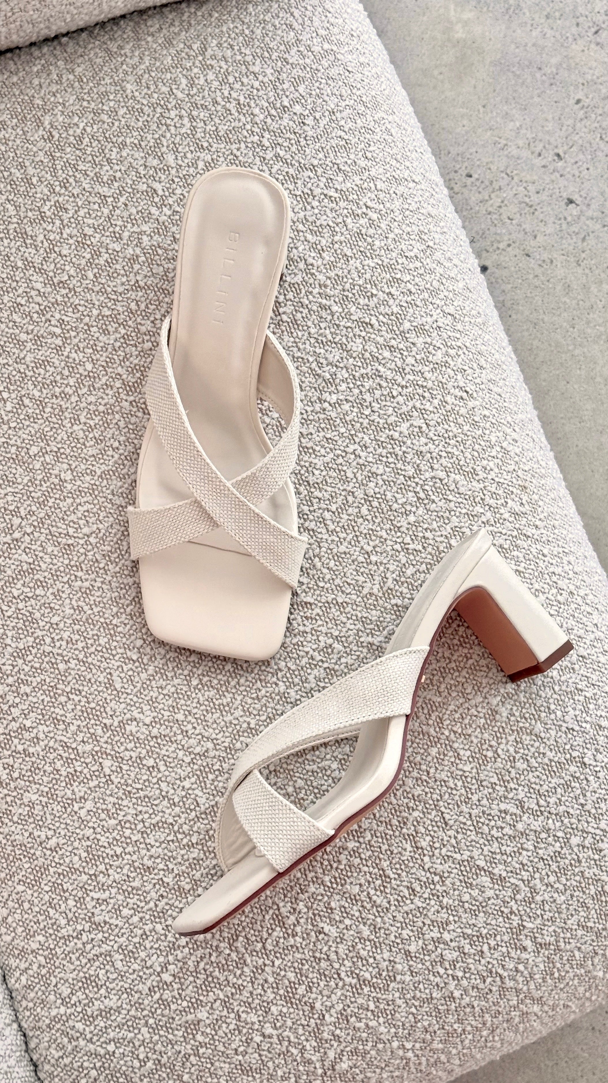 Camila Heel - Ivory Linen - Billy J