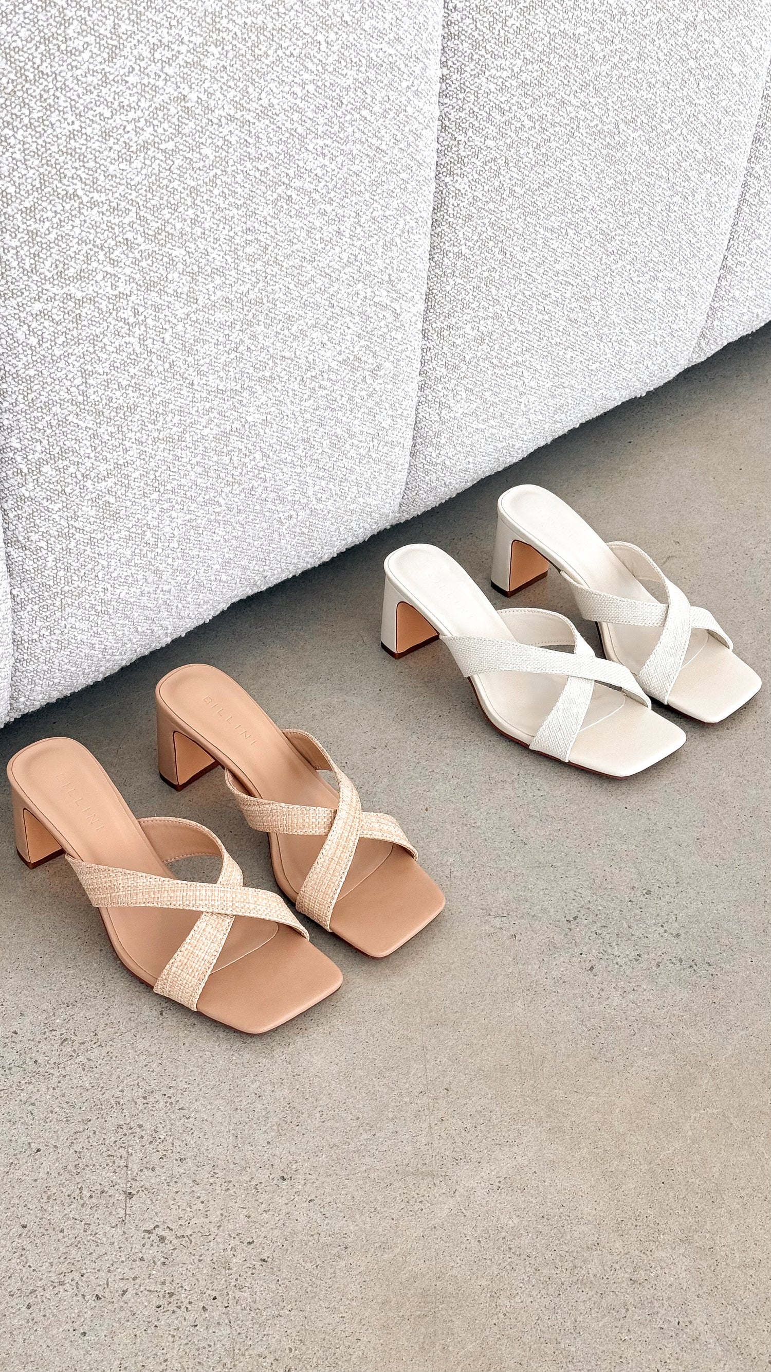 Camila Heel - Ivory Linen - Billy J