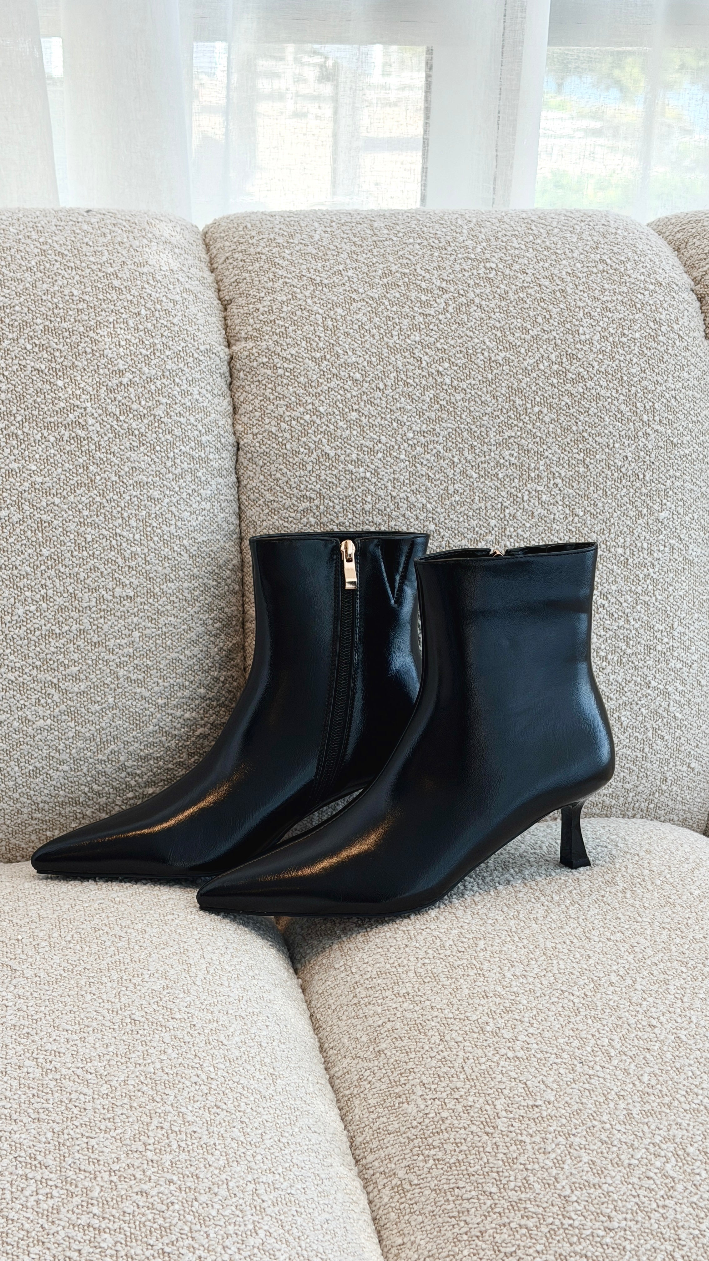 Carmella Boots - Black Shine