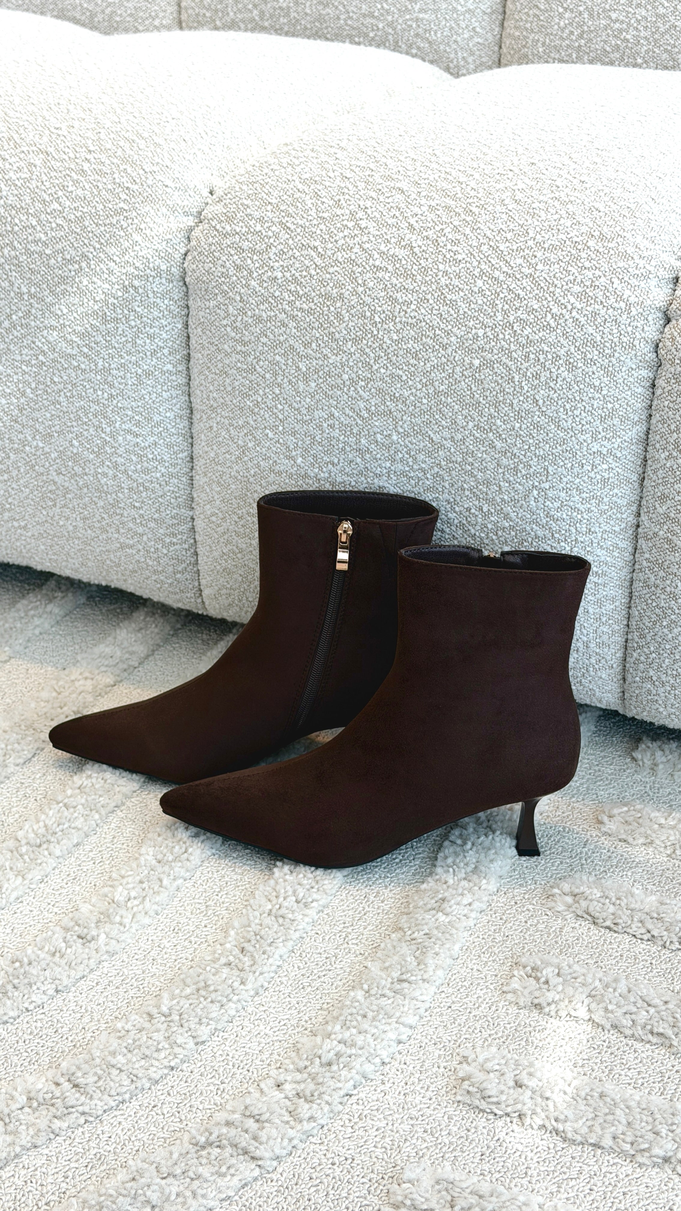 Carmella Boots - Dark Cacao Suede