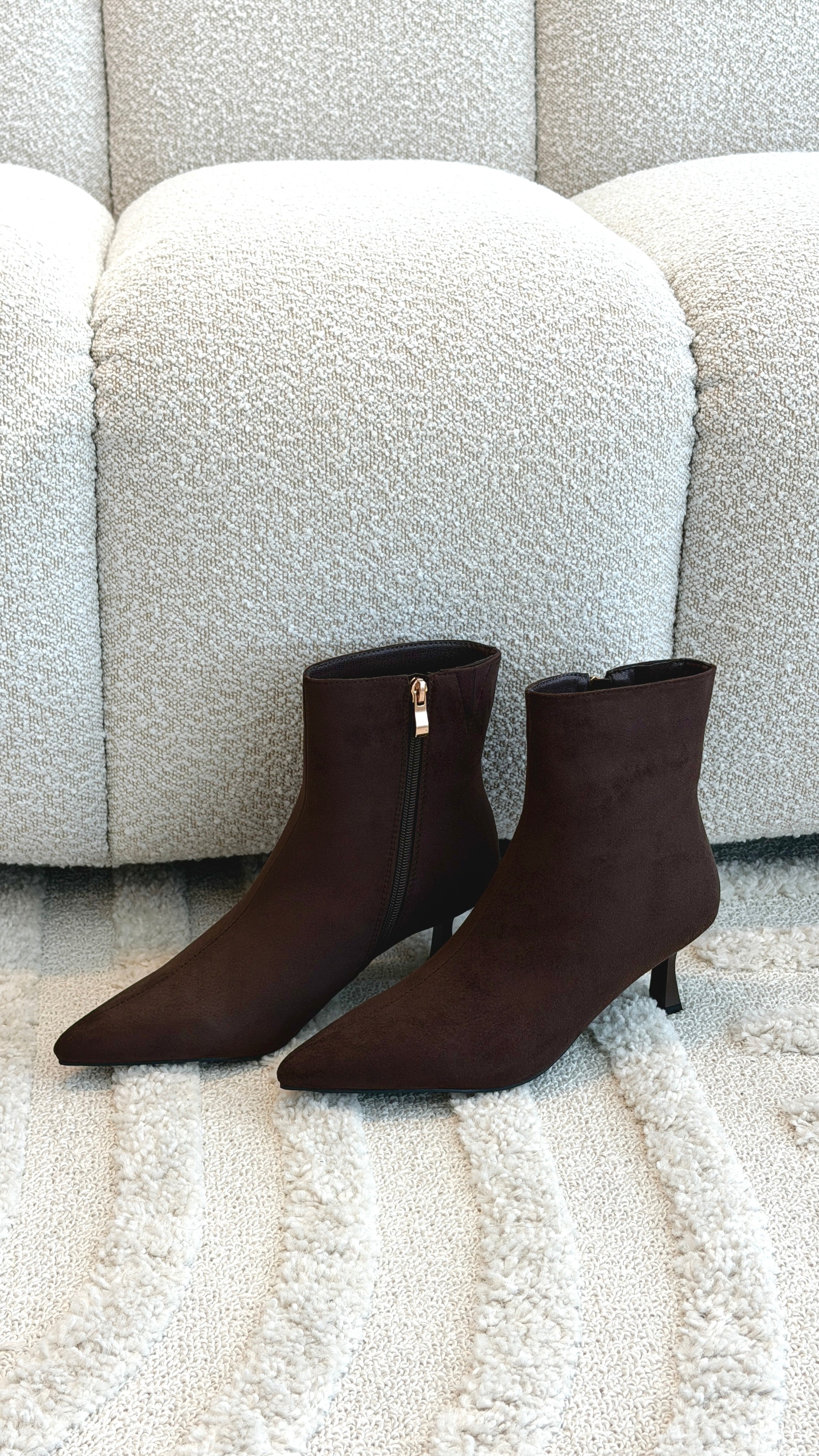 Carmella Boots - Dark Cacao Suede