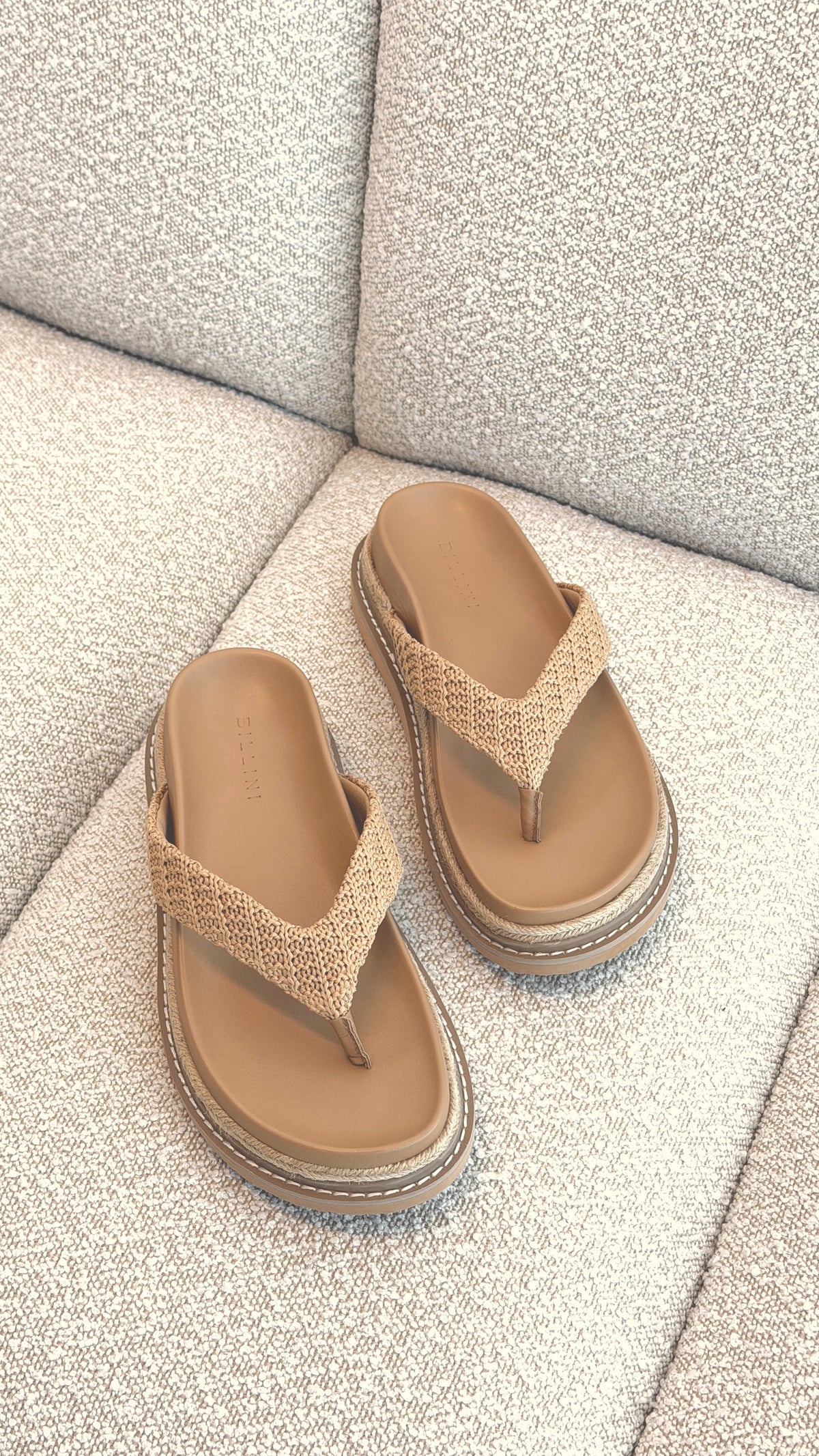 Arlette Slide - Natural Raffia - Billy J