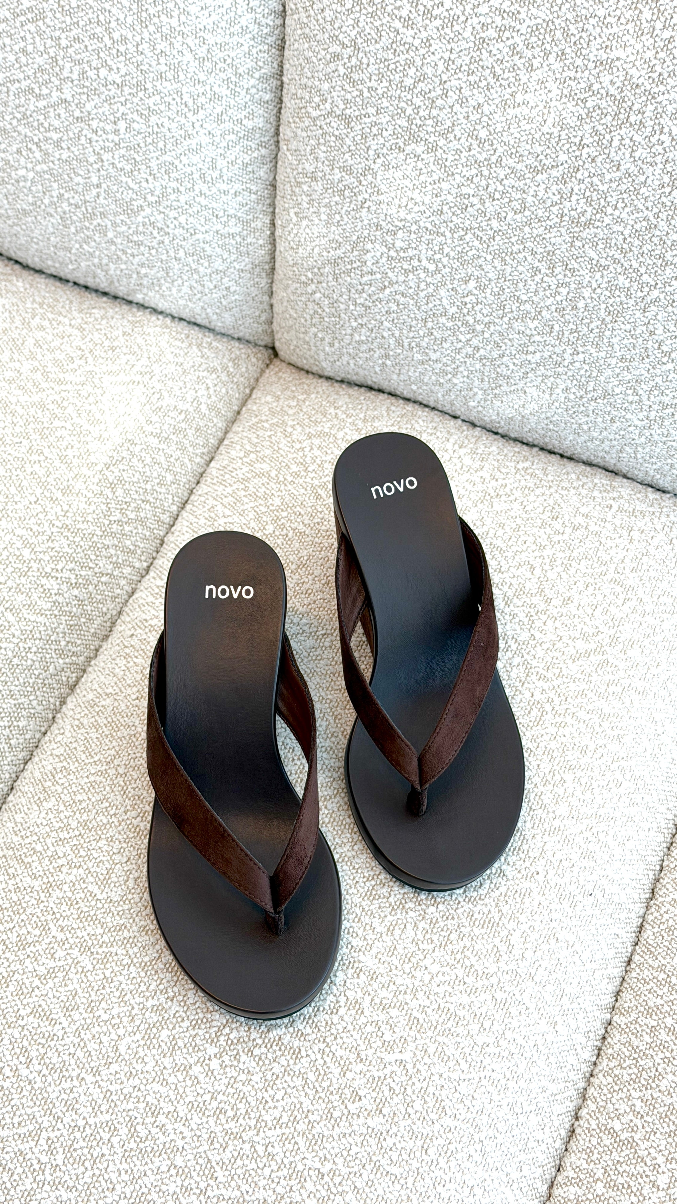 Baci Wedge - Espresso Suede