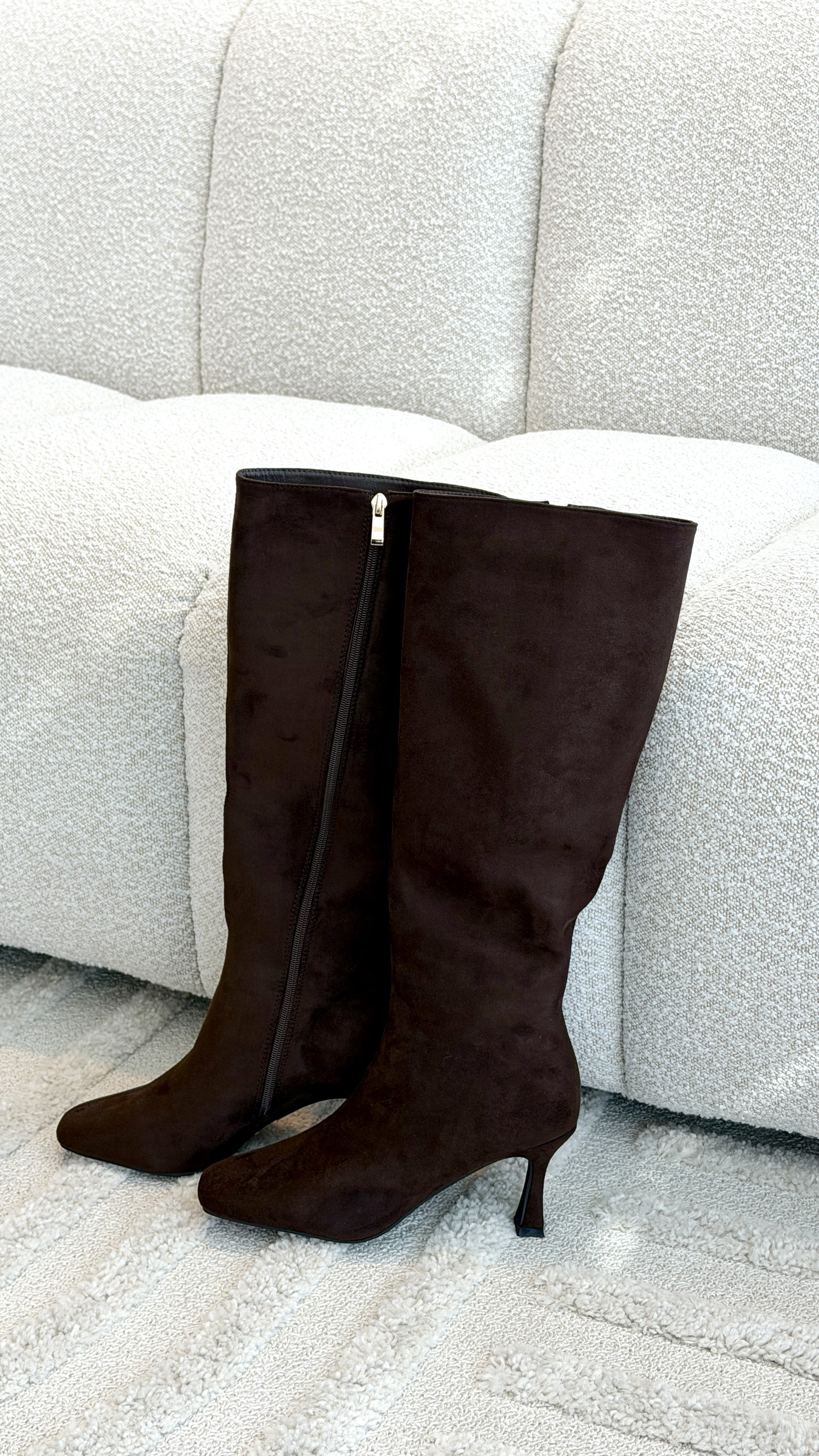 Corbin Boots - Dark Cacao Suede