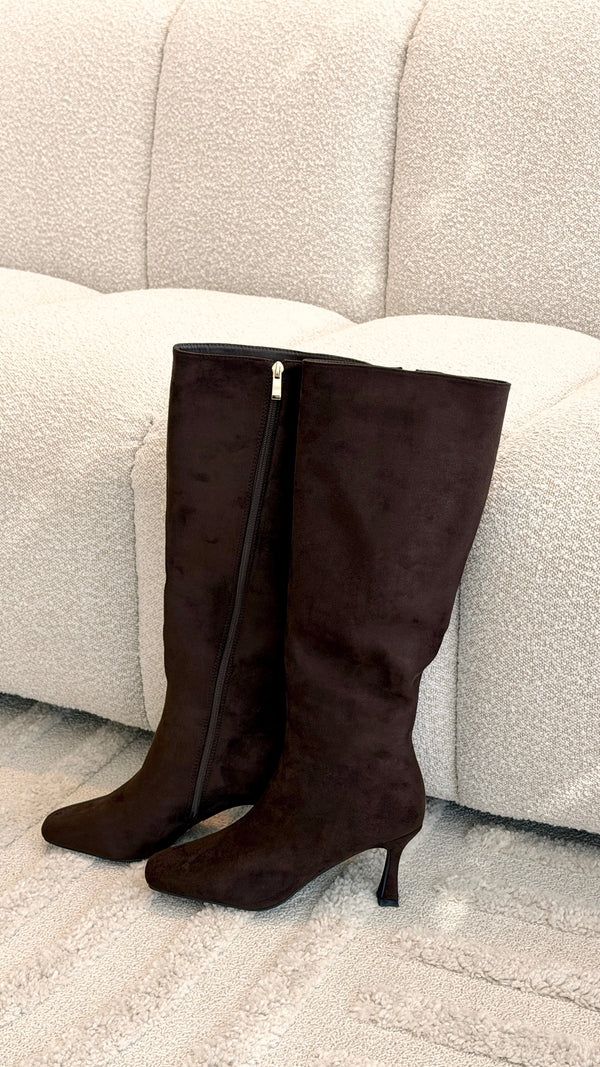 Corbin Boots - Dark Cacao Suede - Billy J