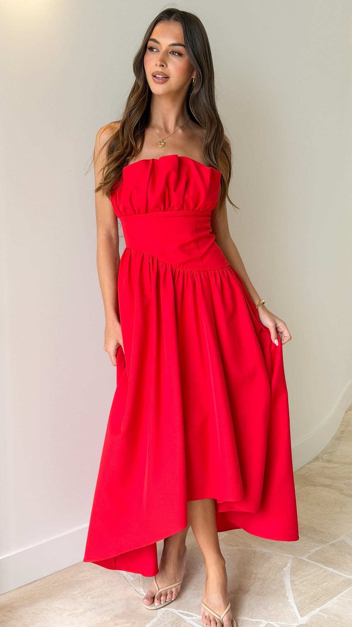 Ember Maxi Dress - Red - Billy J