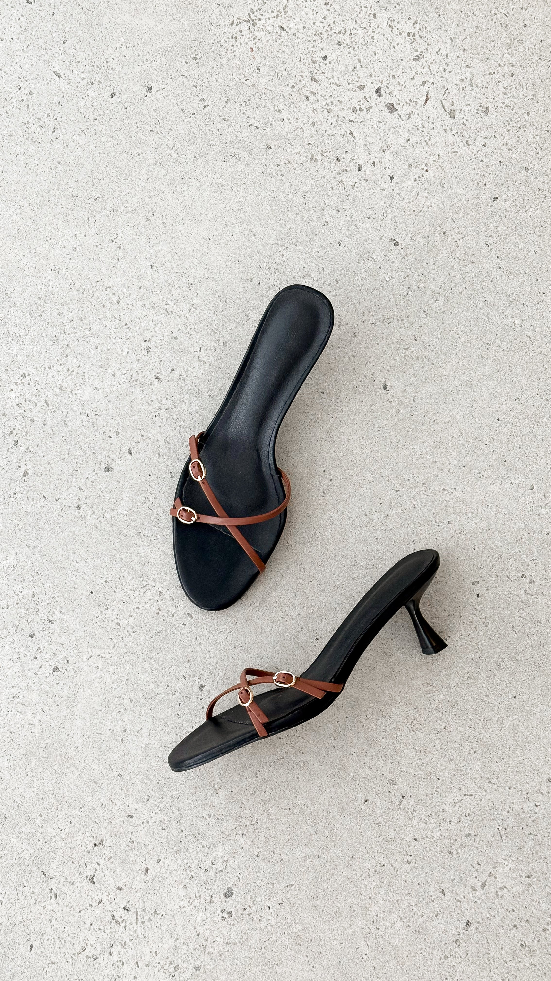 Wyler Heel - Black / Tan - Billy J