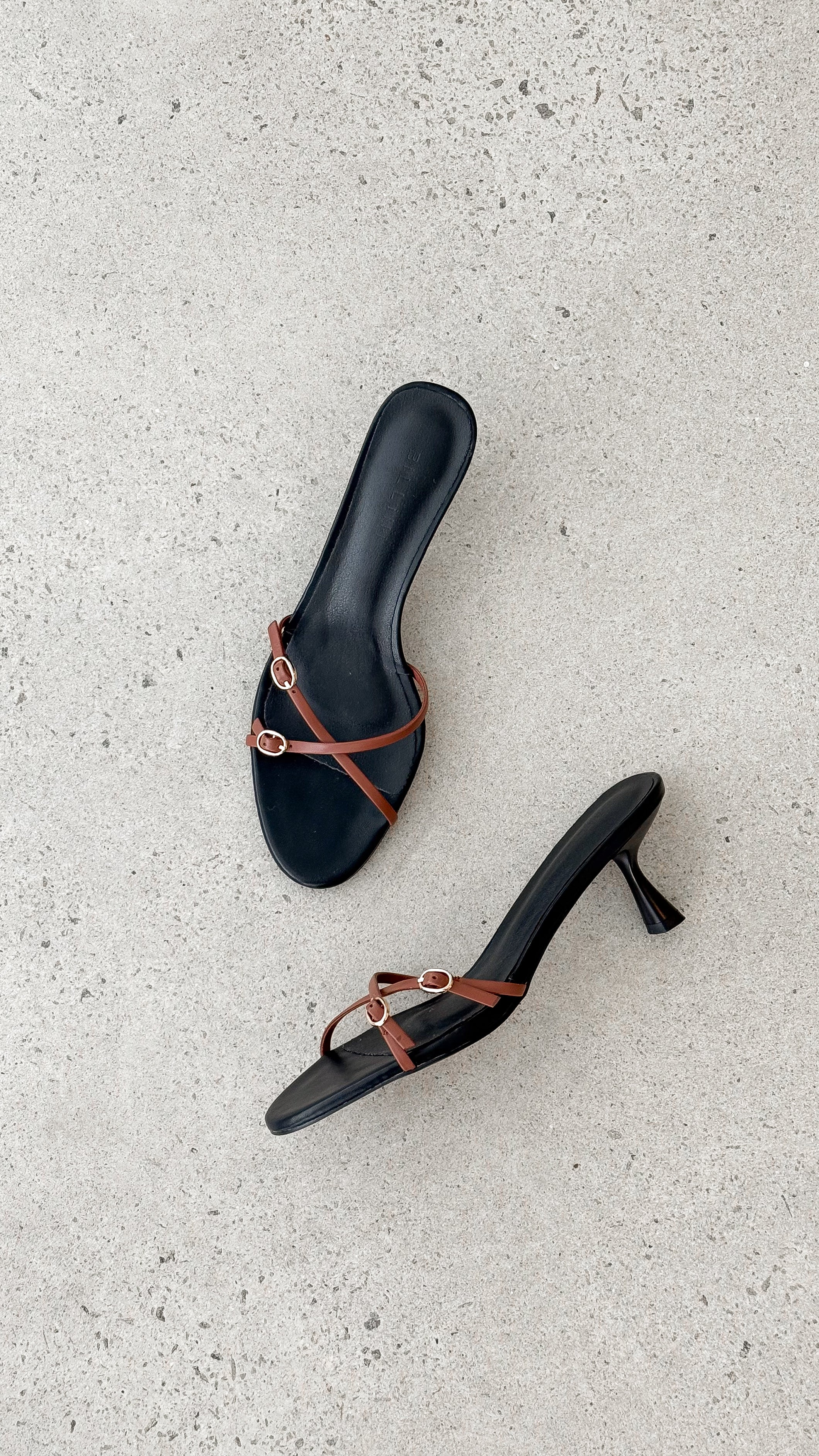 Wyler Heel - Black / Tan - Billy J