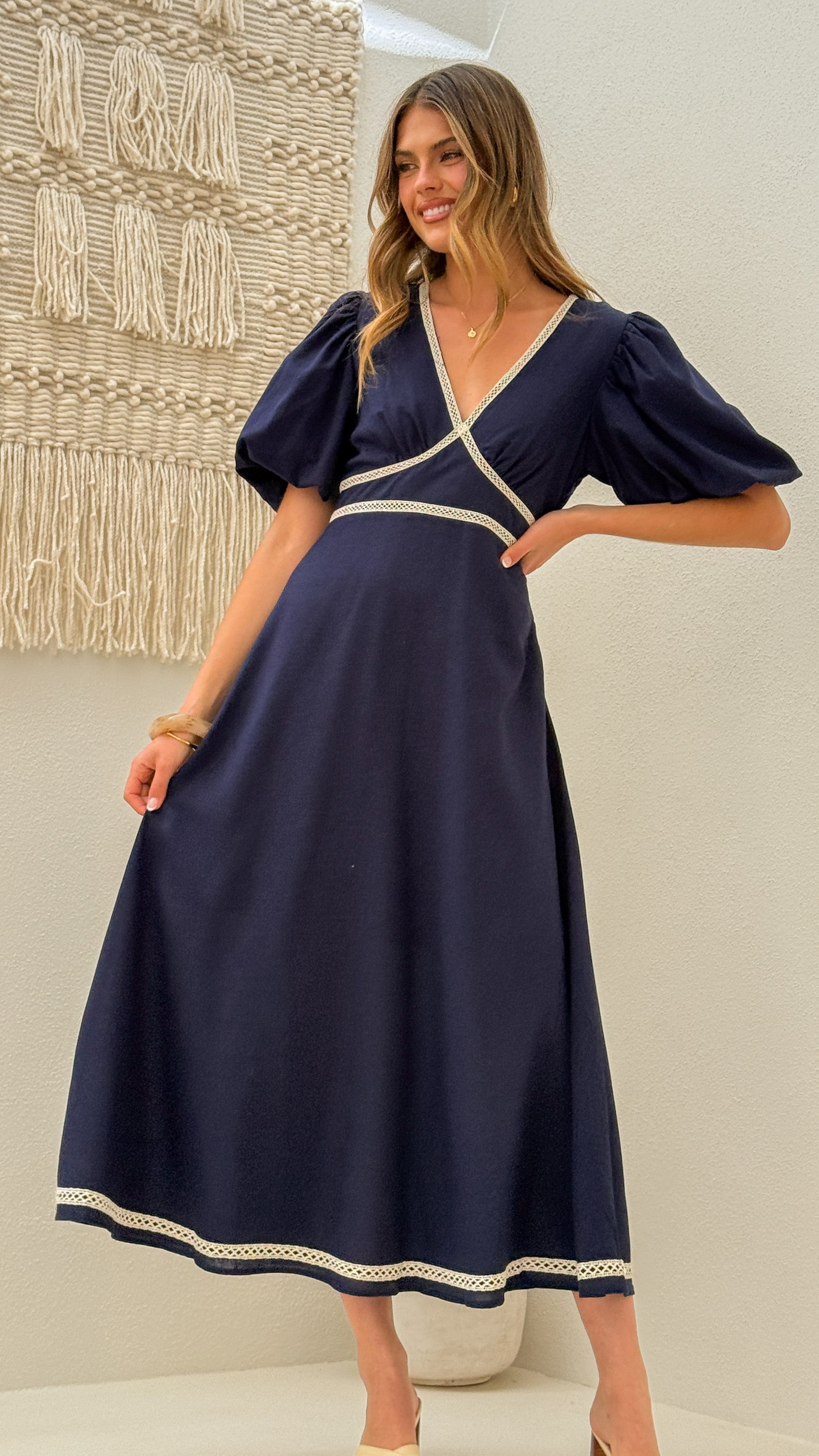 Nakisha Maxi Dress - Navy - Billy J