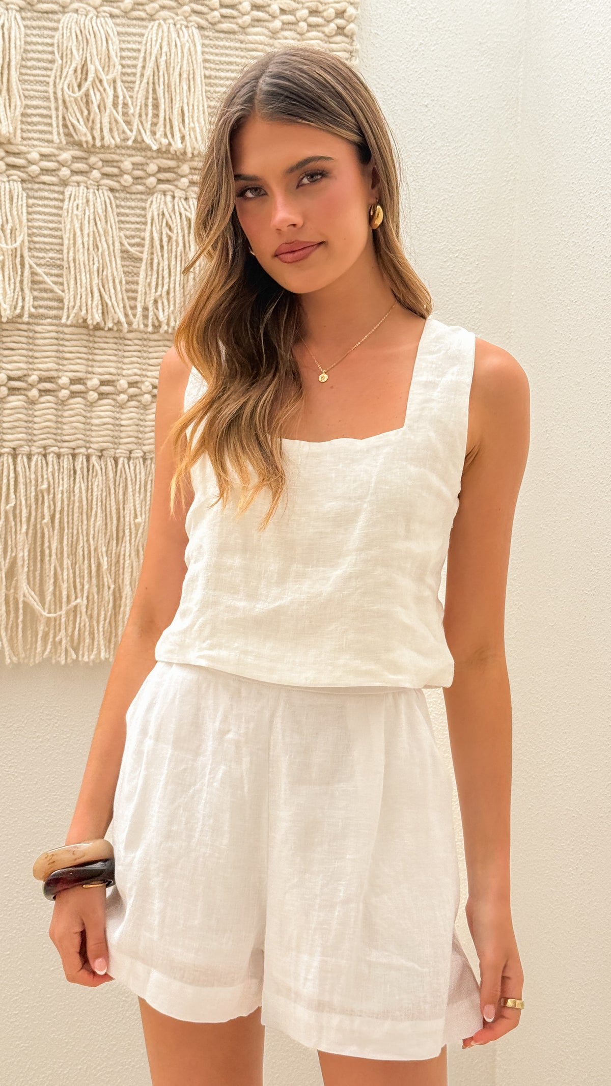 Tillie Crop Top - White - Billy J