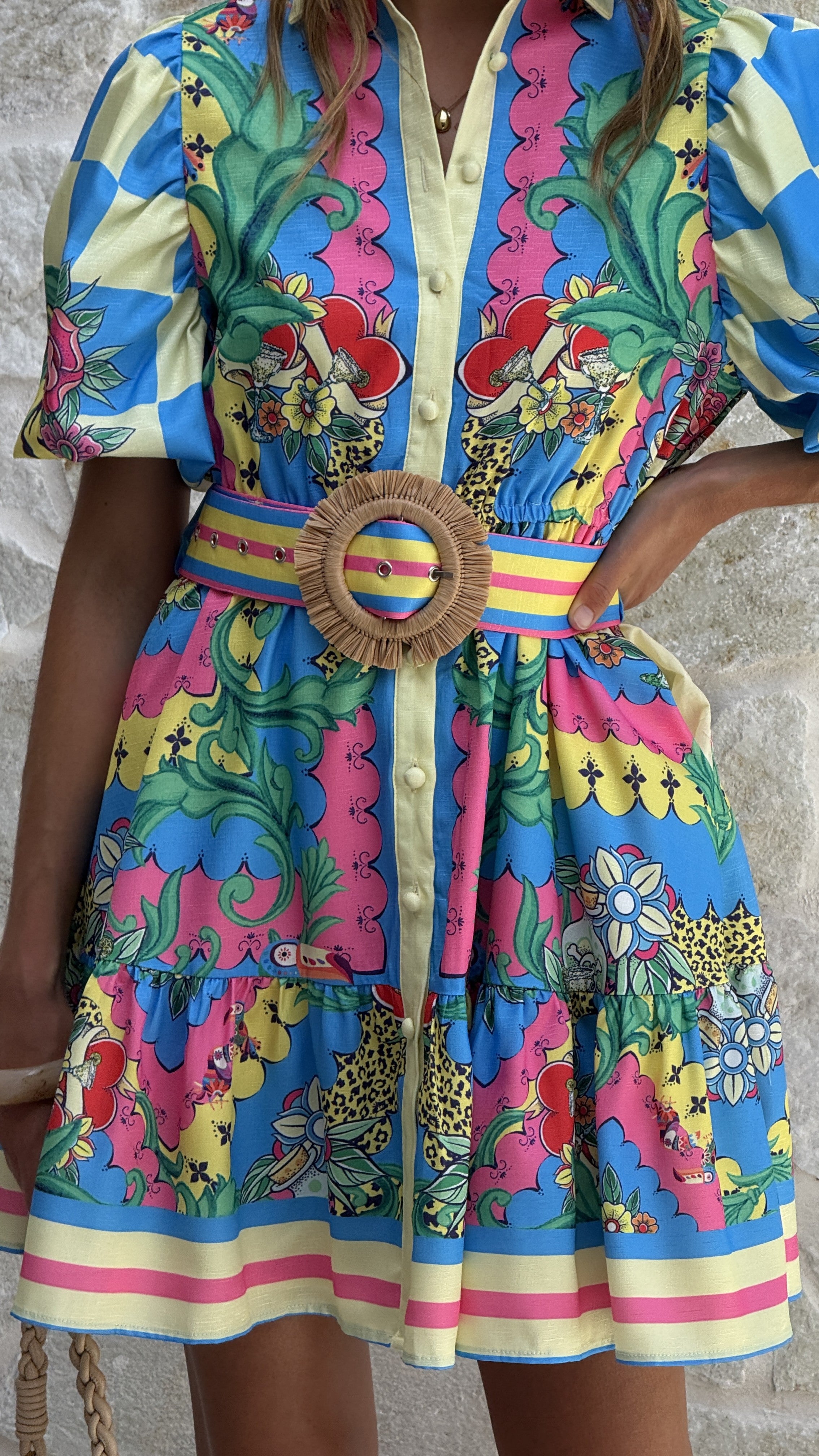 Celene Mini Dress - Tropical Rio - Billy J