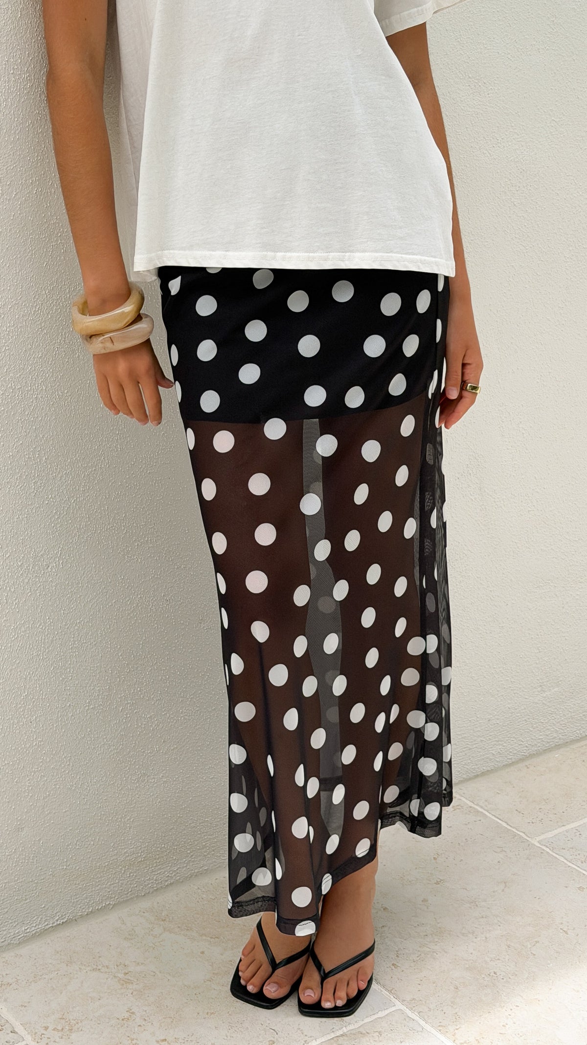 Billy J Women's Onella Semi Sheer Maxi Skirt