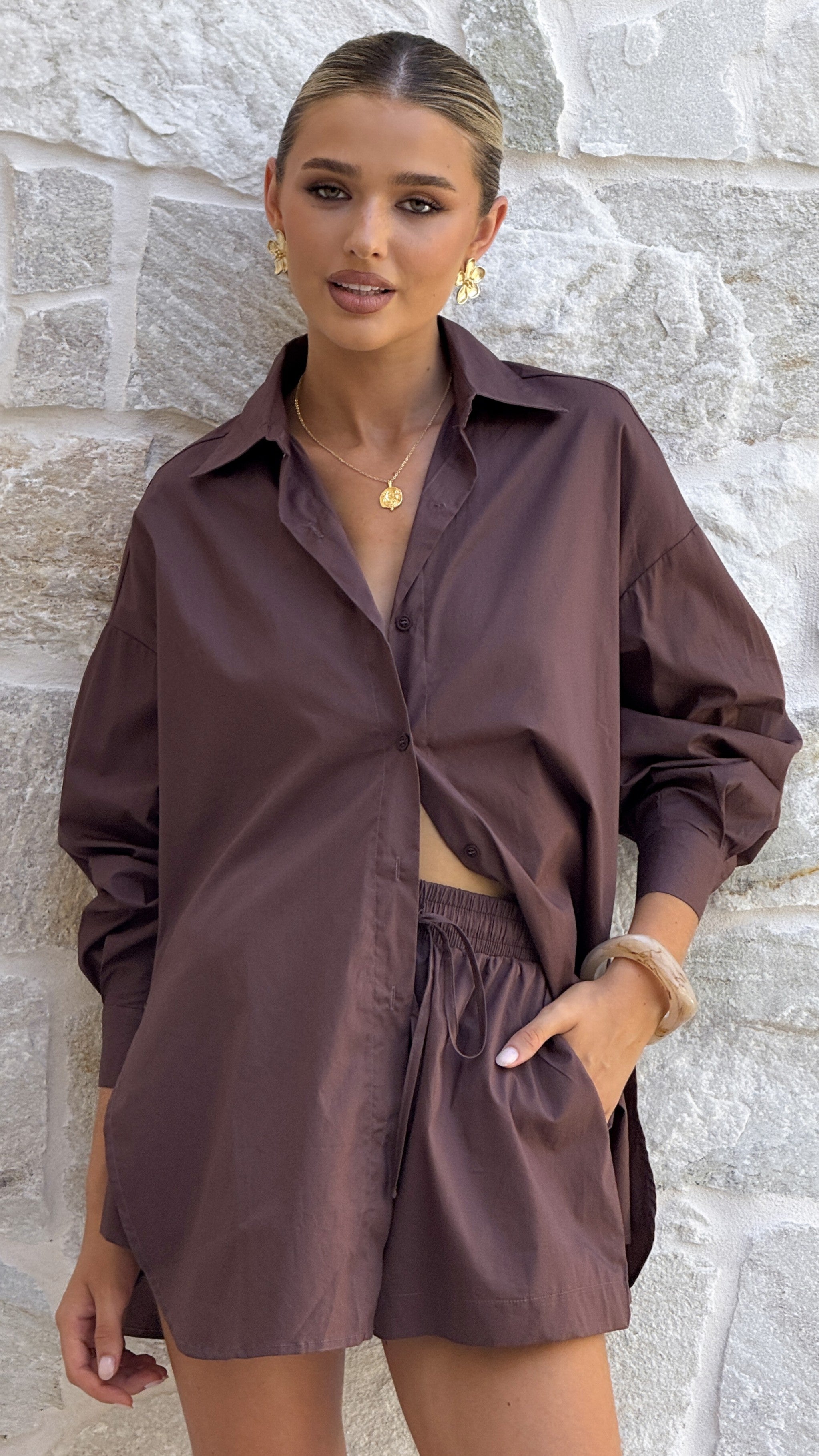 Rebekah Shorts - Chocolate - Billy J