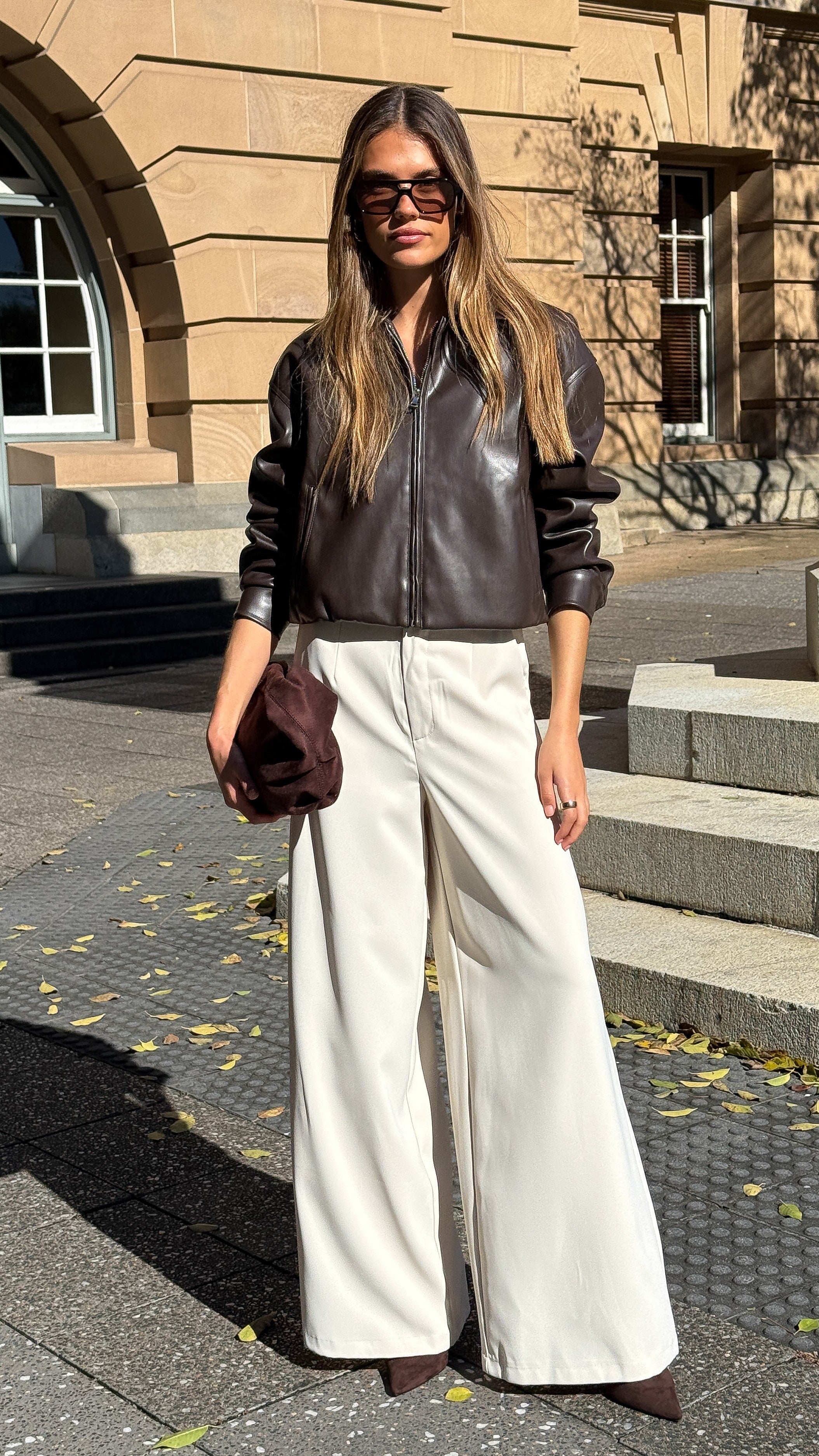 Maeva Tailored Pants - Beige - Billy J