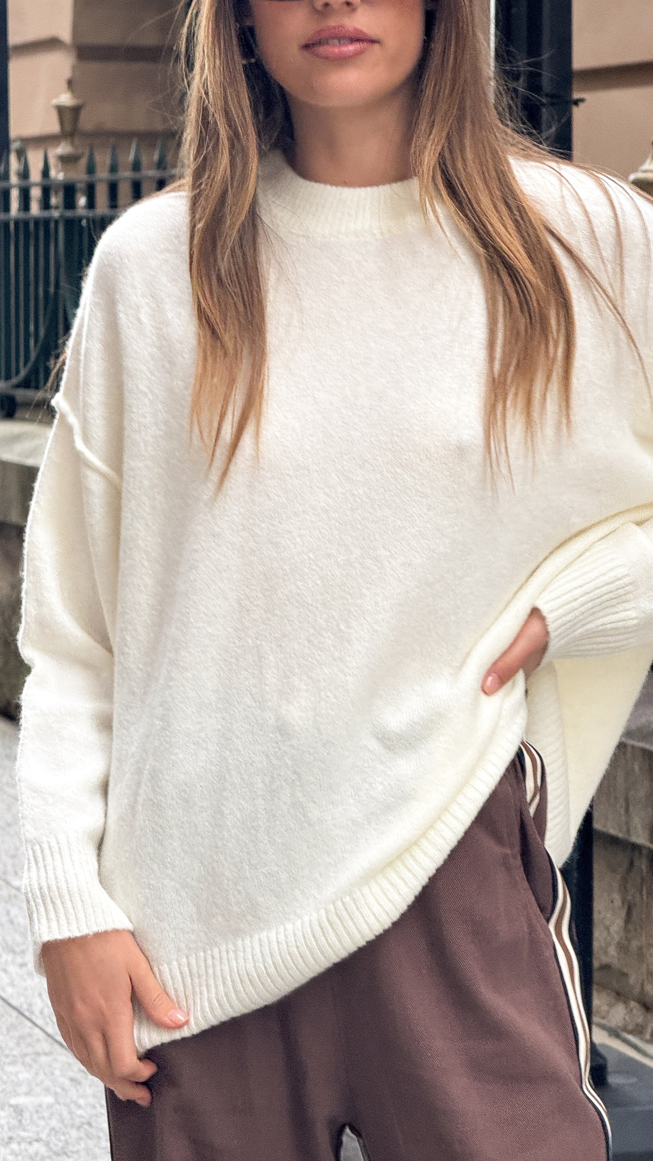 Haven Knit Sweater - Cream - Billy J