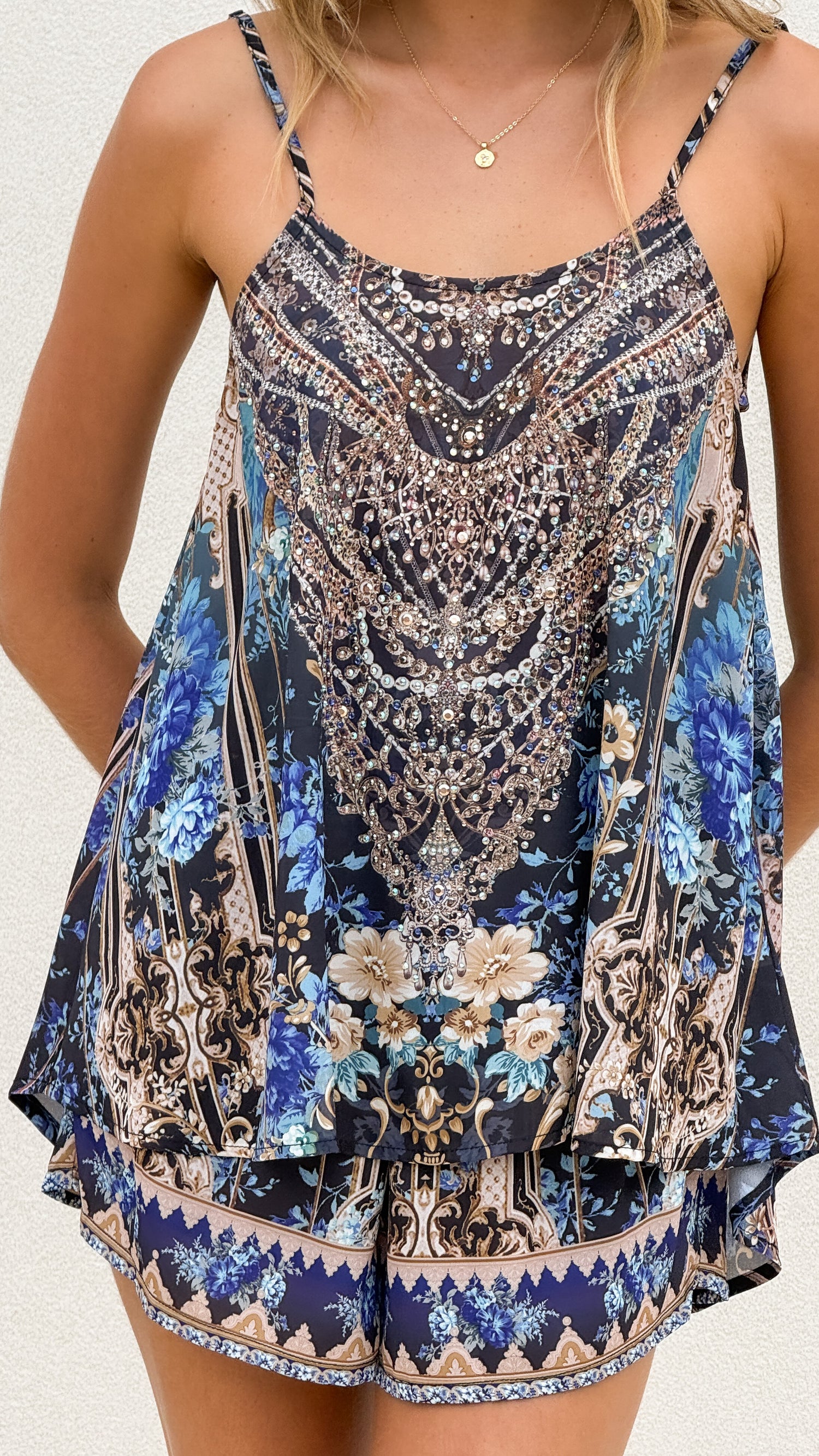 Nevaia Shorts - Sapphire Print - Billy J