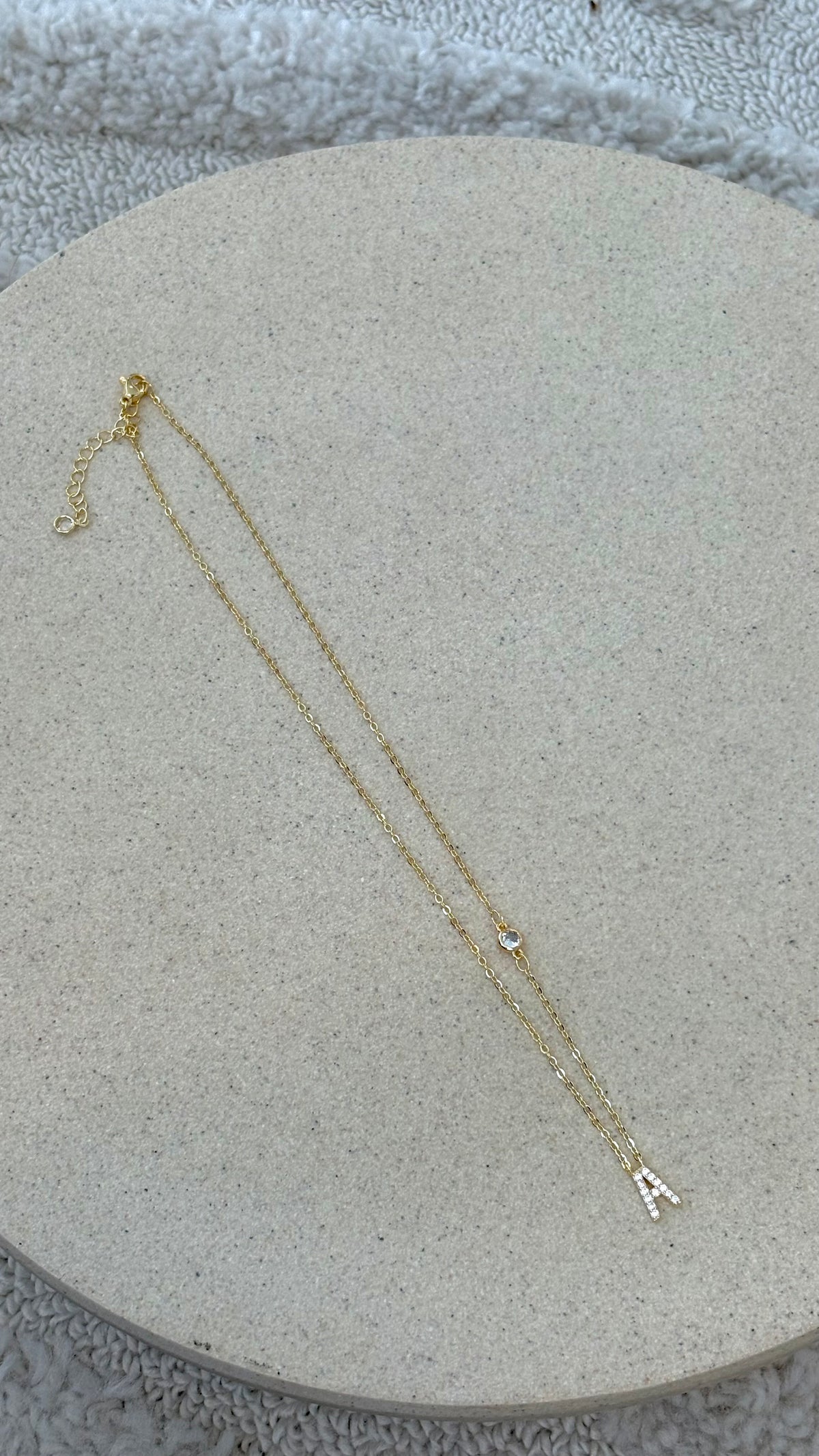 Ivy Initial Letter Necklace - A - Billy J