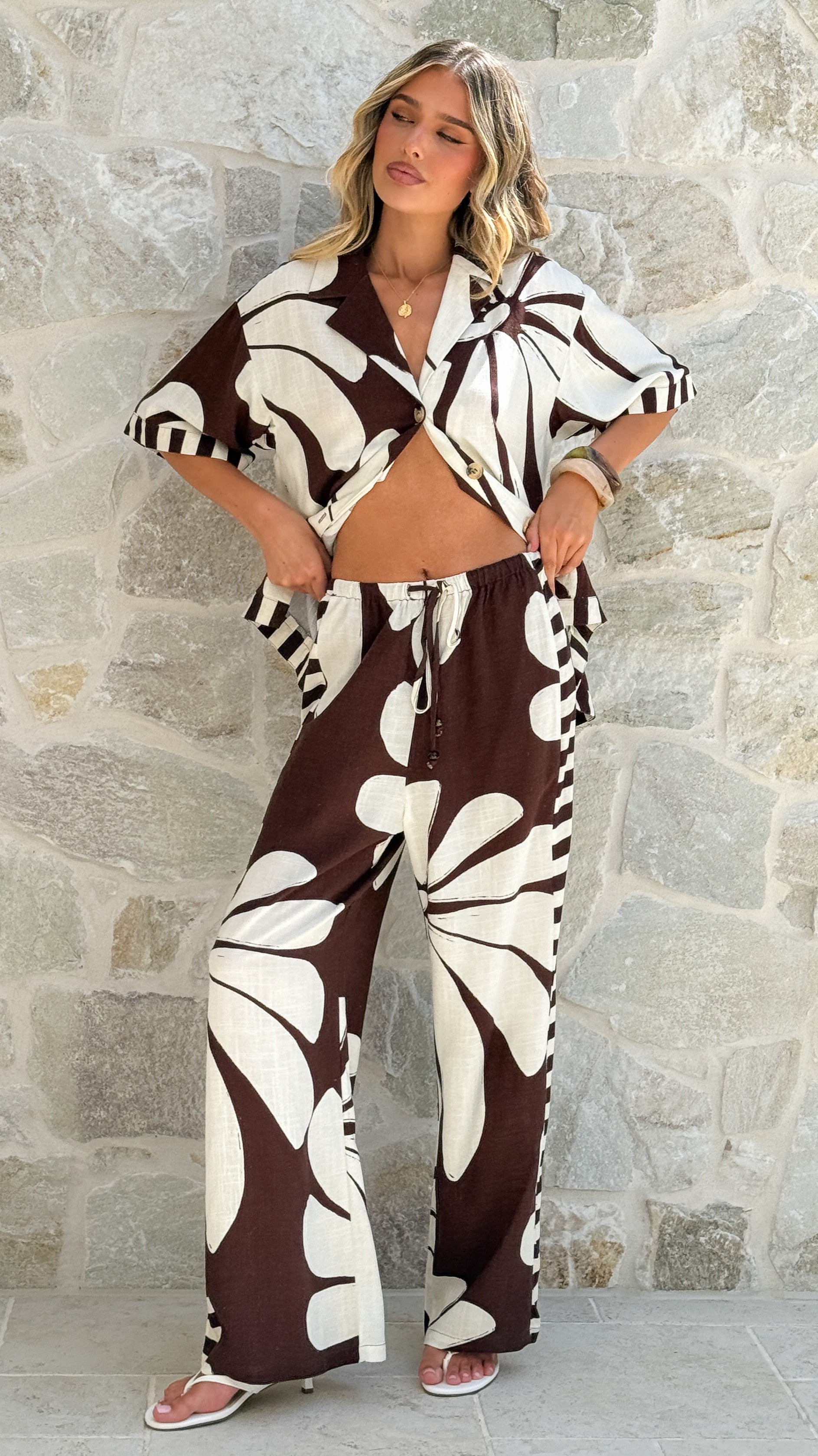 Karissa Pants - Acacia Print - Billy J