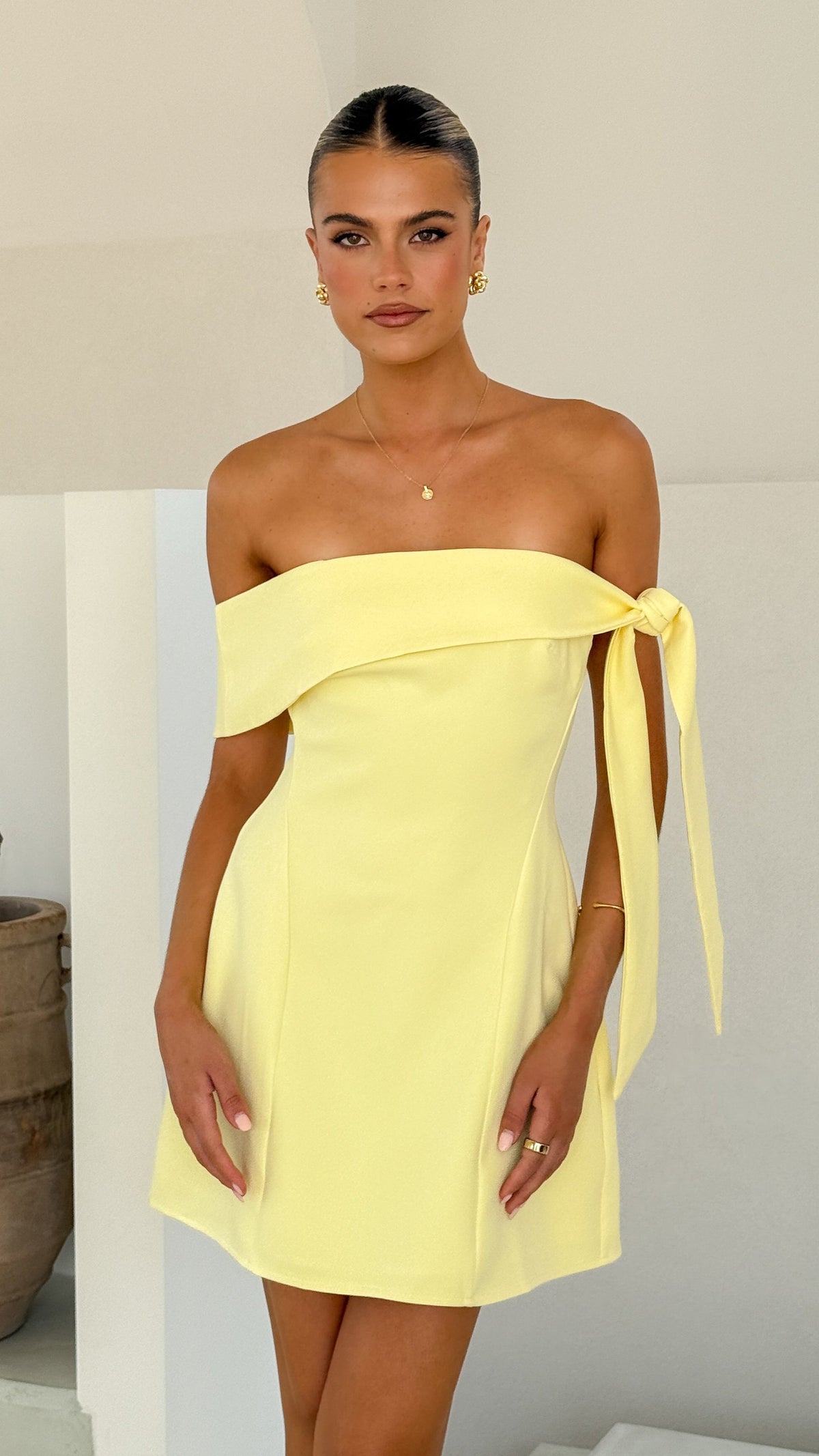 jordan off the shoulder mini dress Halen Off Shoulder Mini Dress