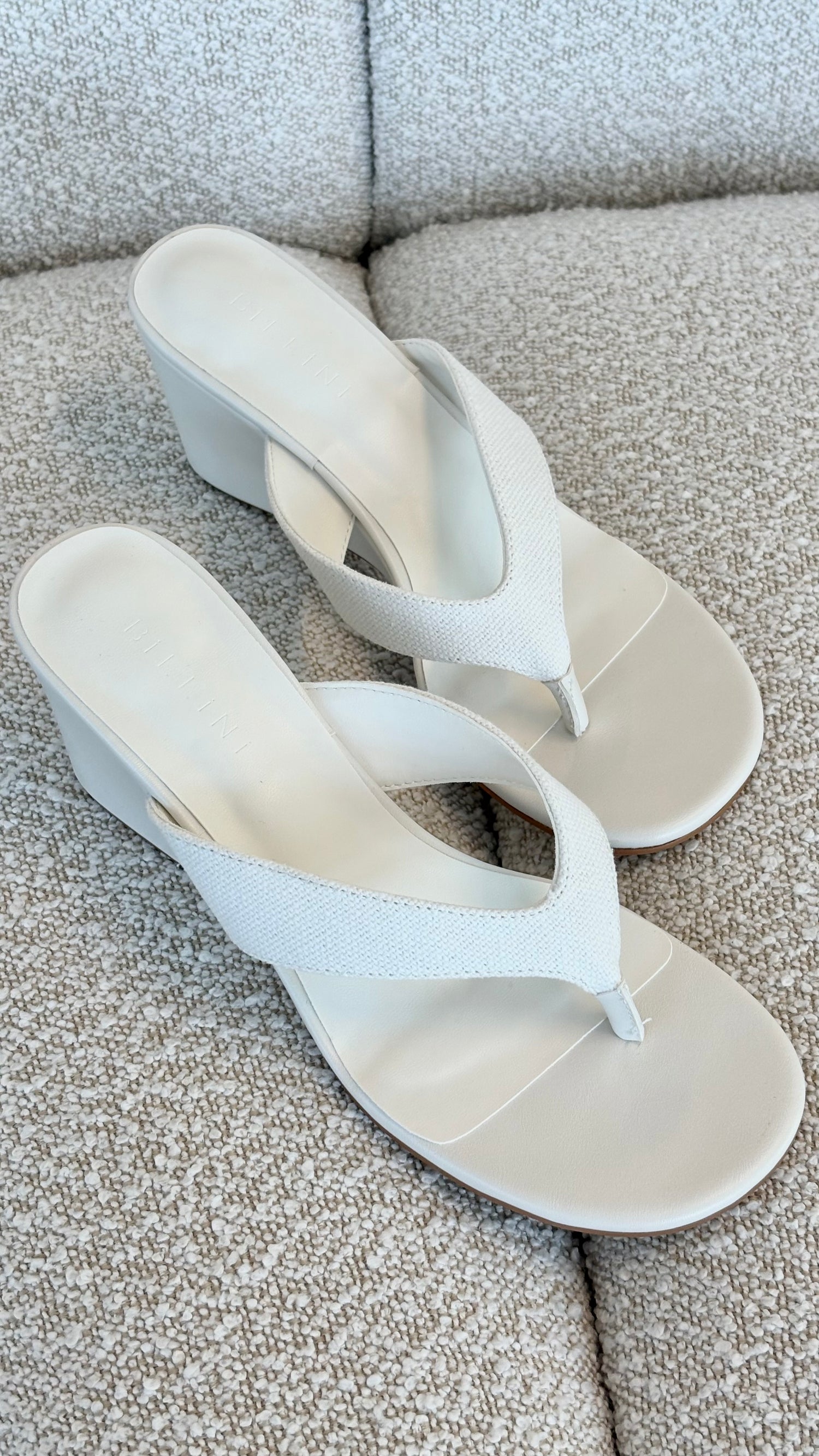 Tiggy Wedge - Cream Linen - Billy J