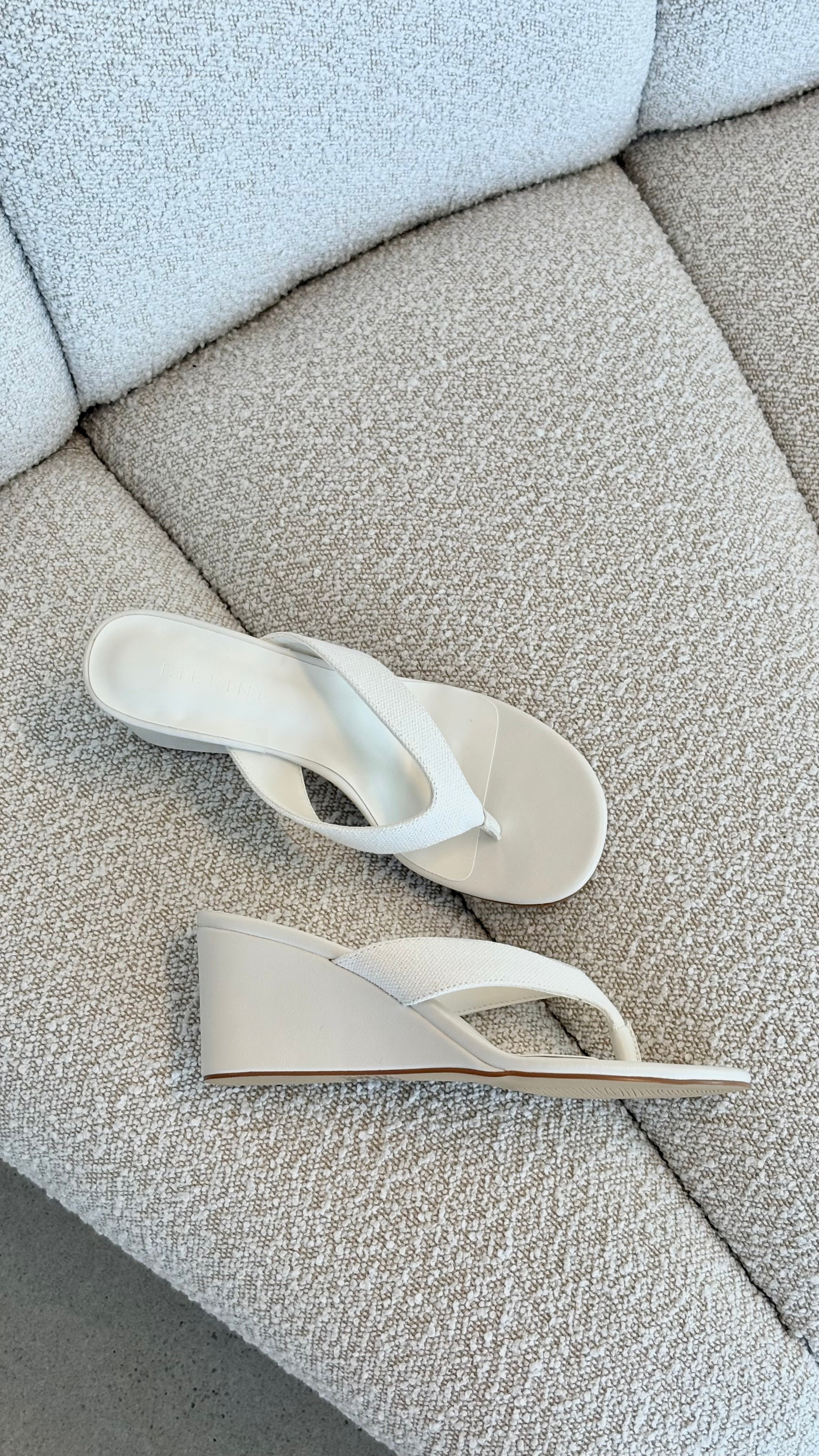 Tiggy Wedge - Cream Linen - Billy J