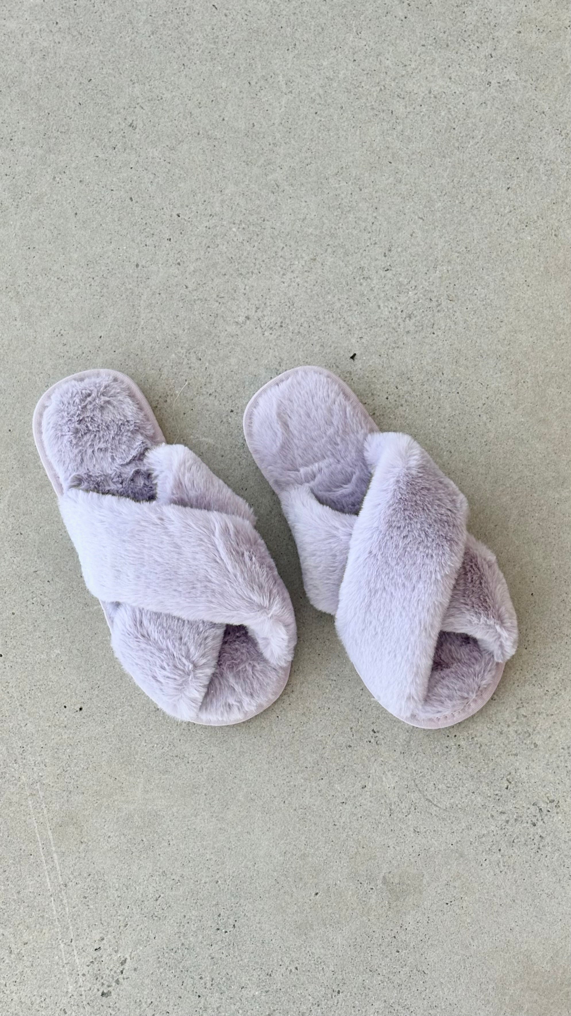 Jessica Fluffy Slippers - Lilac - Billy J
