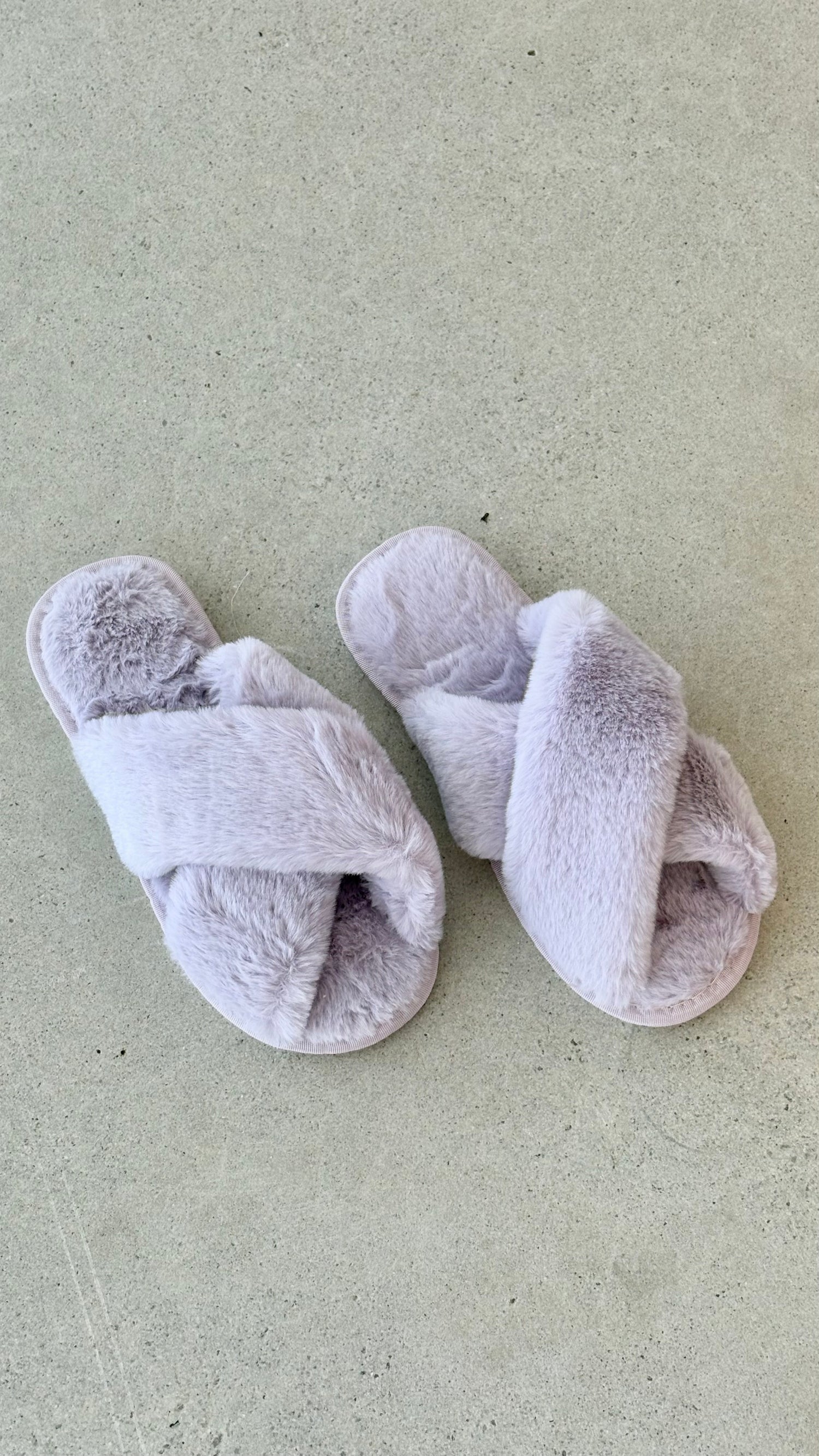 Jessica Fluffy Slippers - Lilac - Billy J