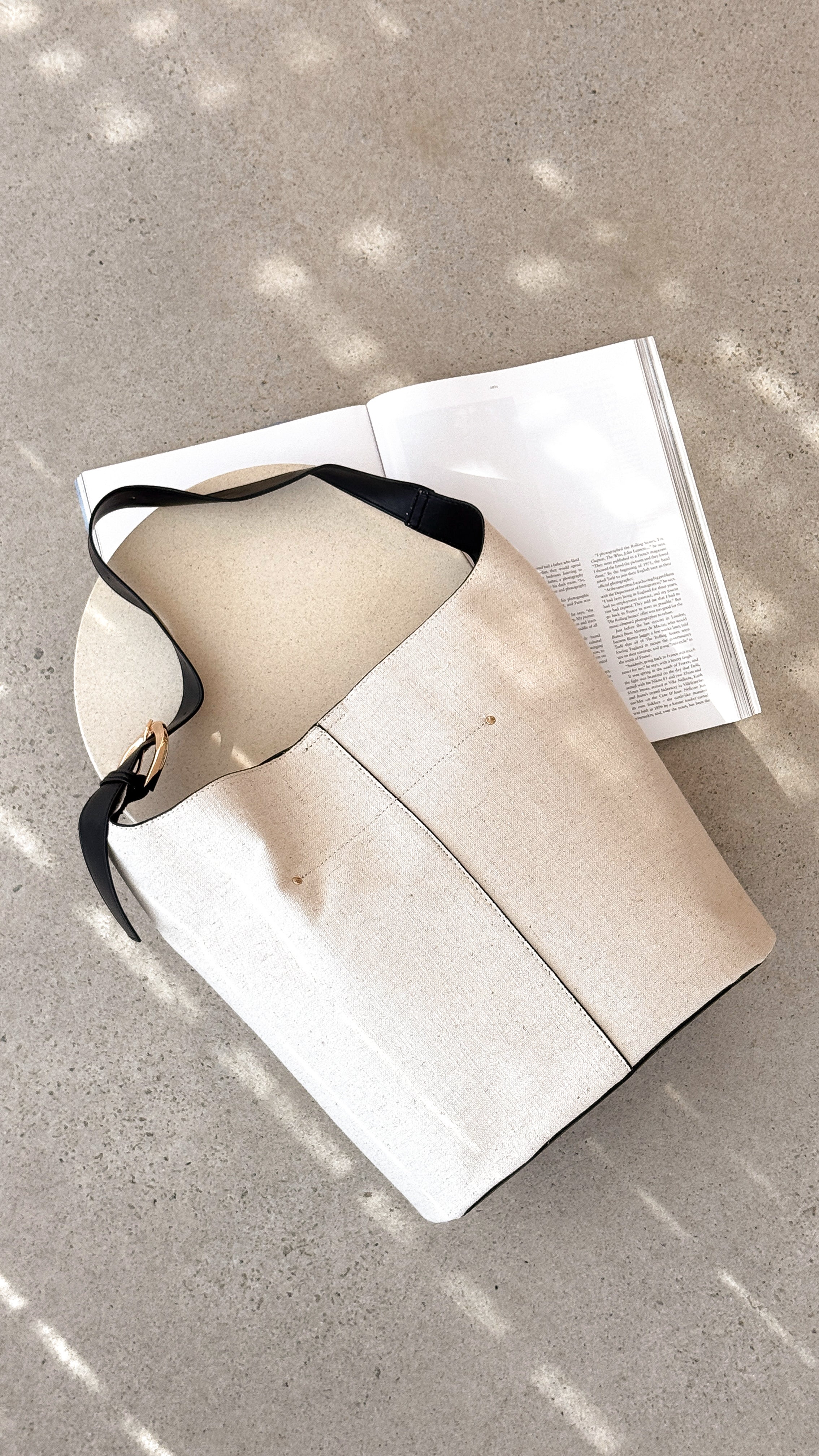 Cali Shoulder Bag - Bone Linen - Billy J