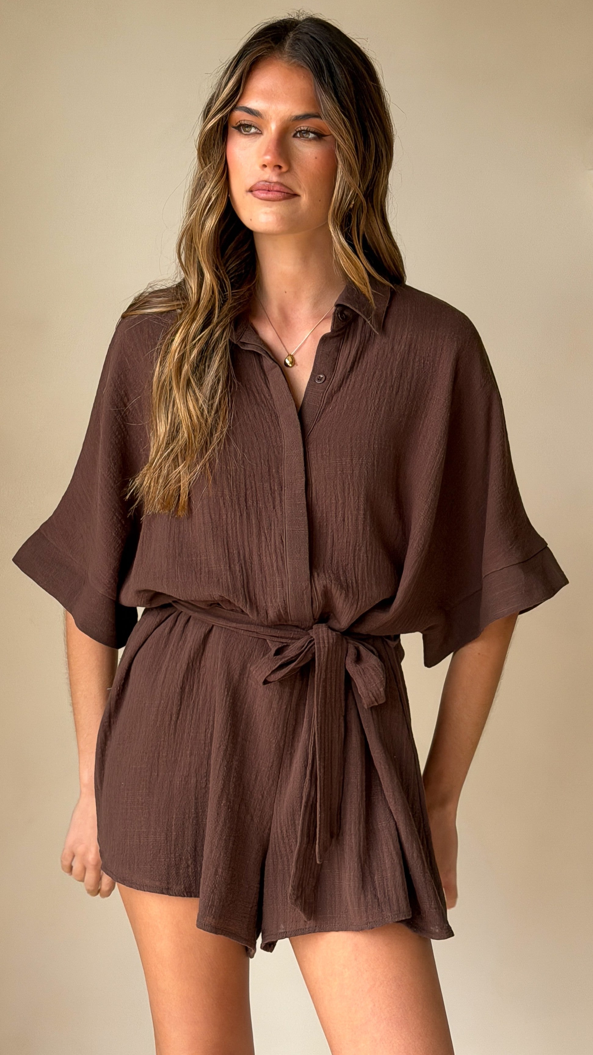 Vern Playsuit - Chocolate - Billy J
