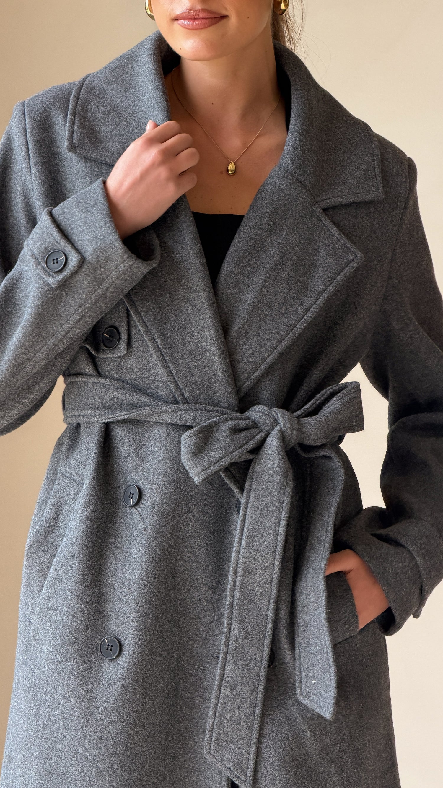 Aspen Coat - Charcoal - Billy J