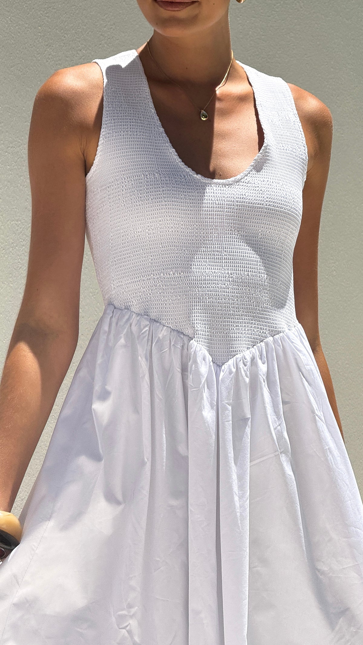 Amira Maxi Dress - White - Billy J