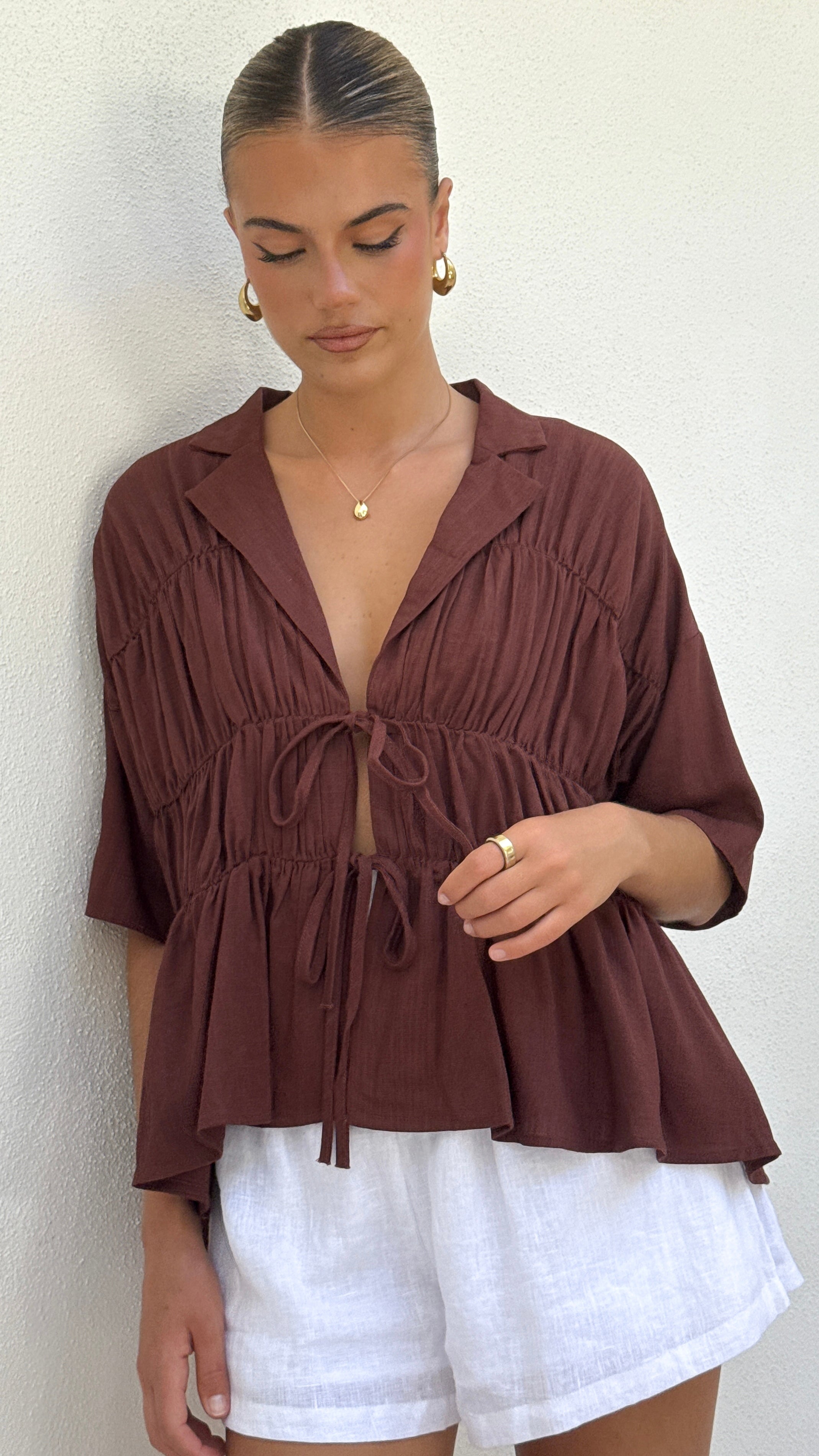 Kailey Top - Brown - Billy J