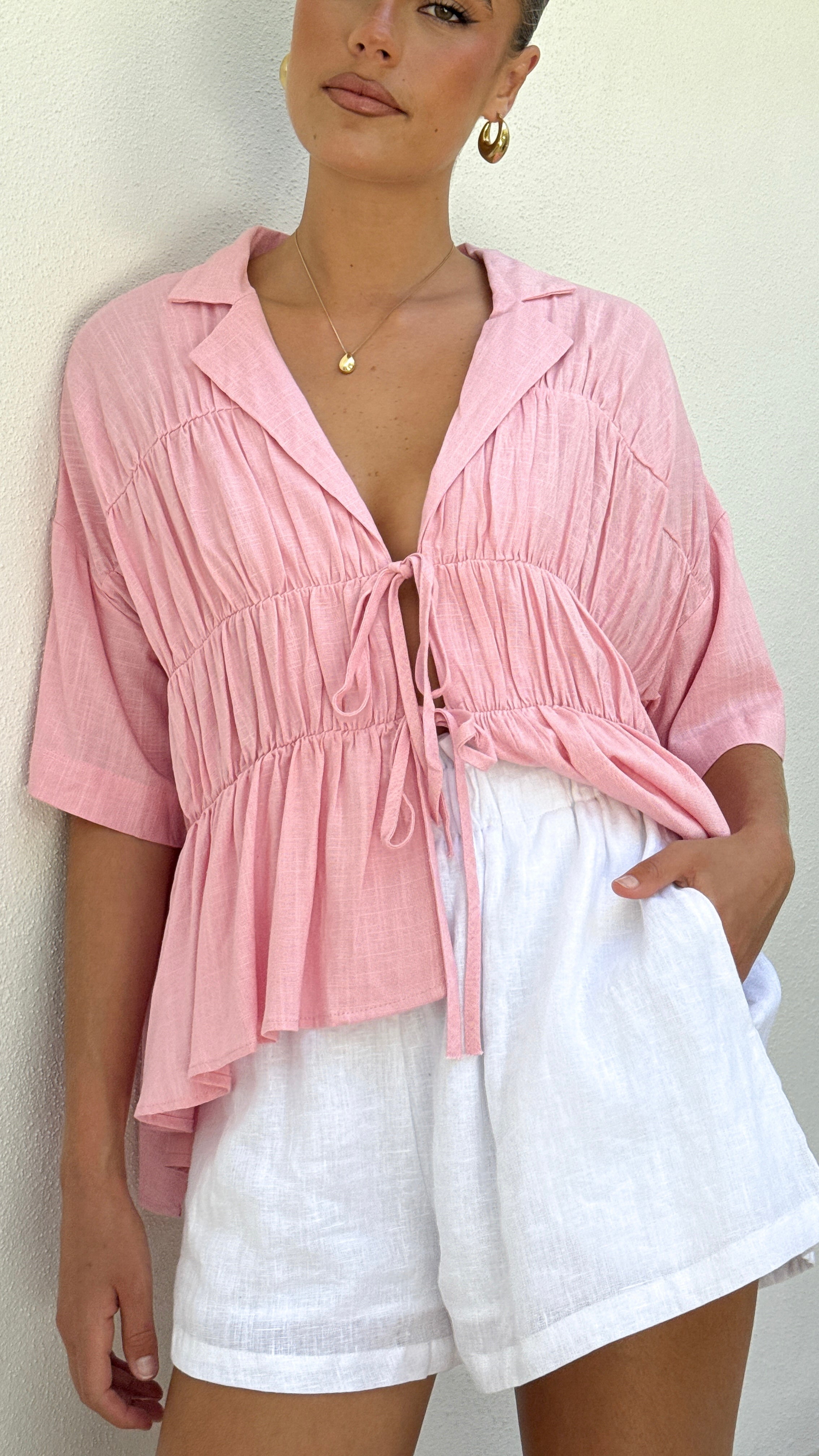 Kailey Top - Pink - Billy J