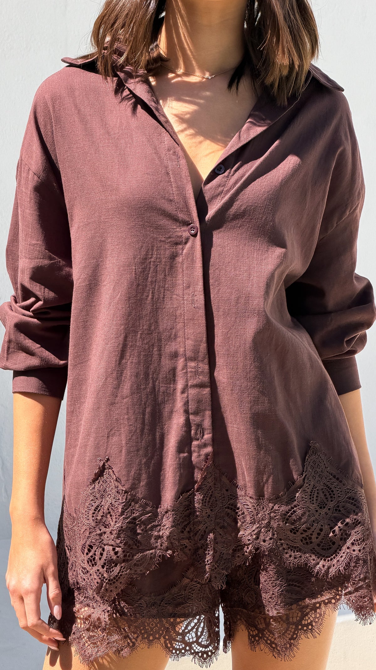 Aria Top and Shorts Set - Chocolate - Billy J