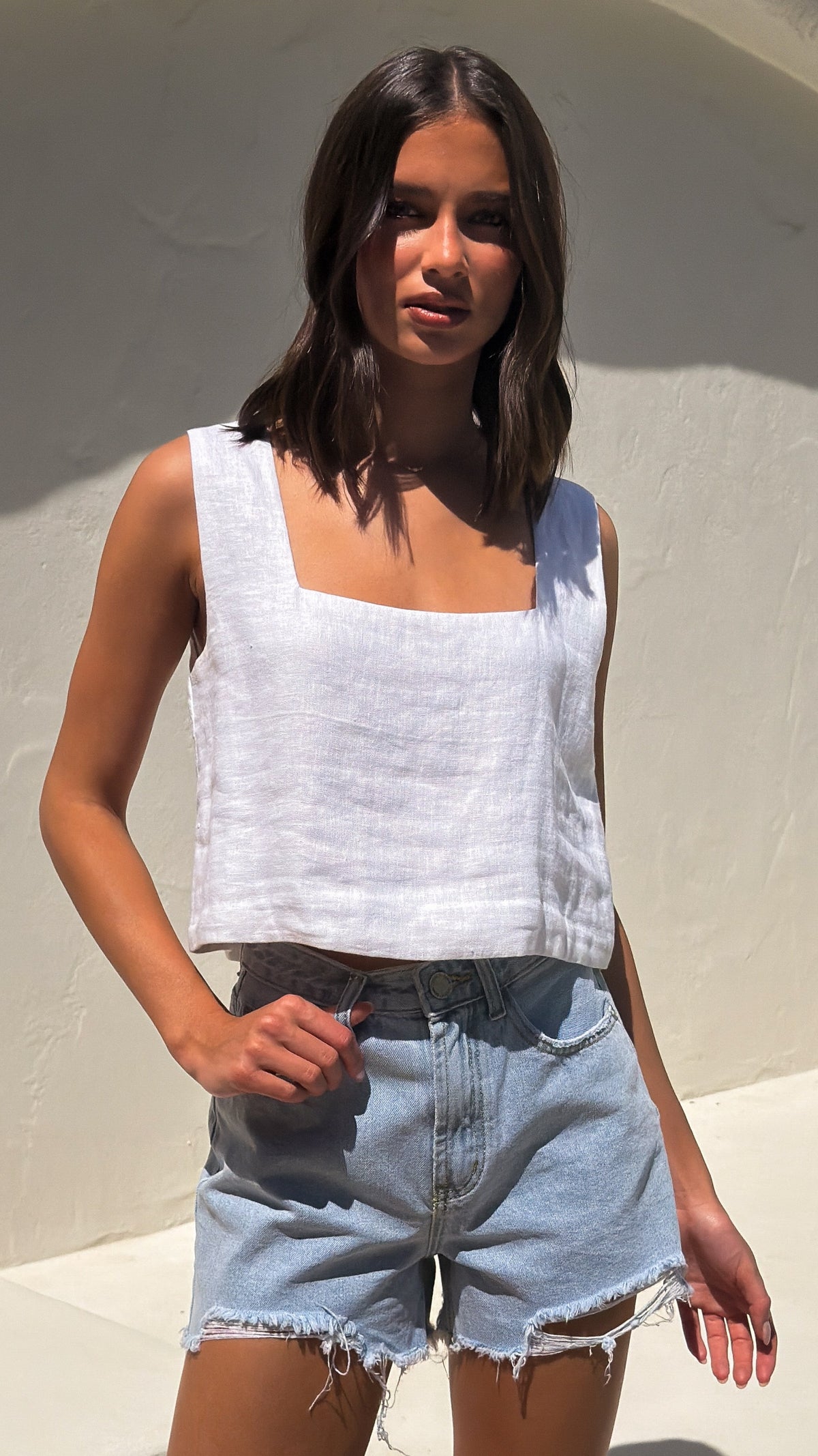 Katy Denim Shorts - Light Blue - Billy J