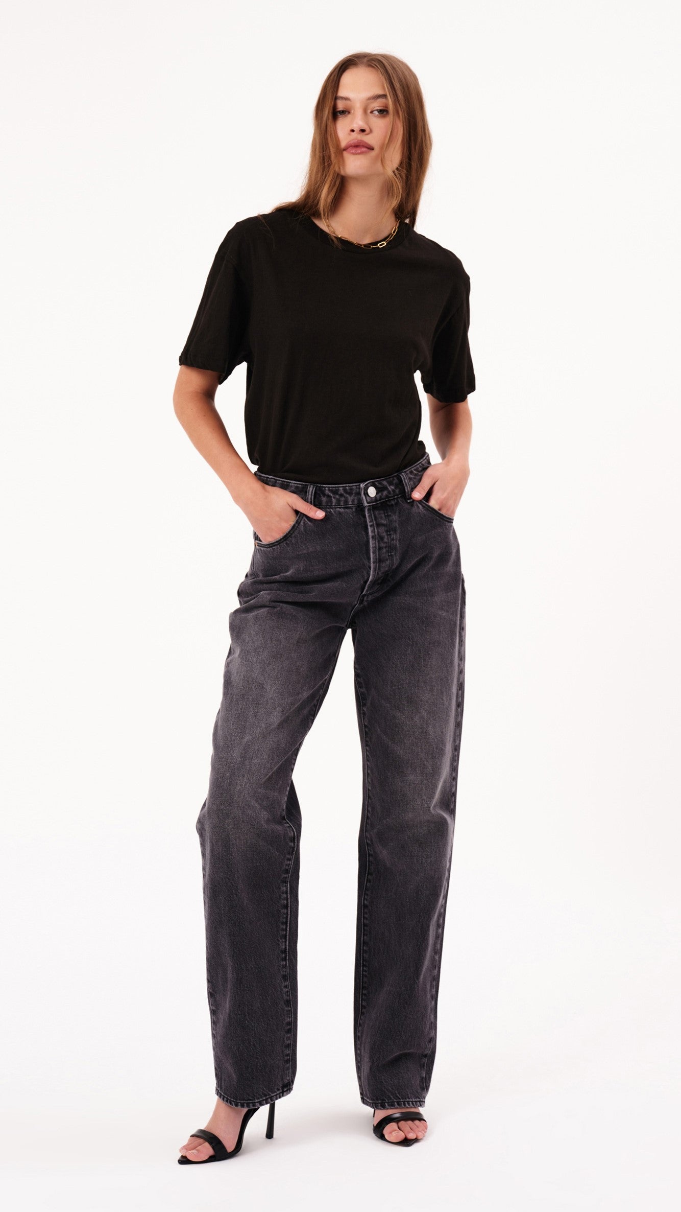 Rollas 90s Relaxed Jean - Vintage Black / Worn Black - Billy J