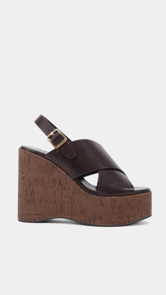 Bambola Wedge Heels - Espresso - Billy J