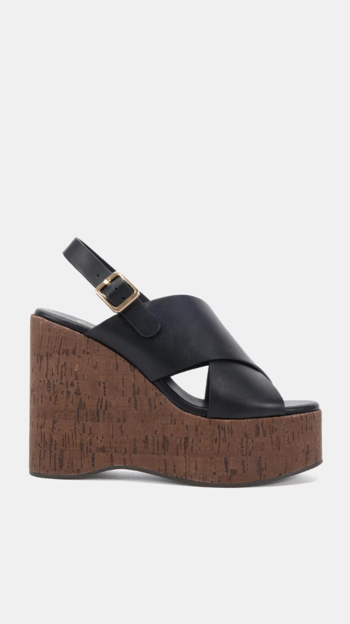 Bambola Wedge Heels - Black