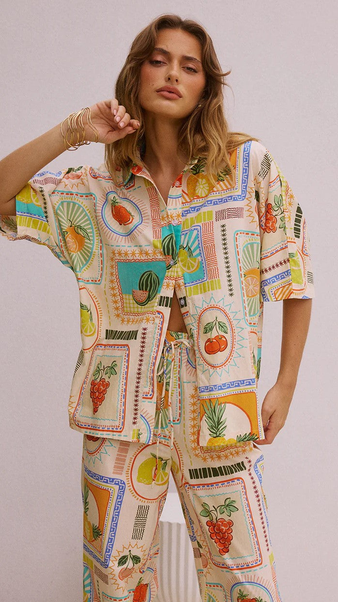 Agata Shirt - Agata Print - Billy J