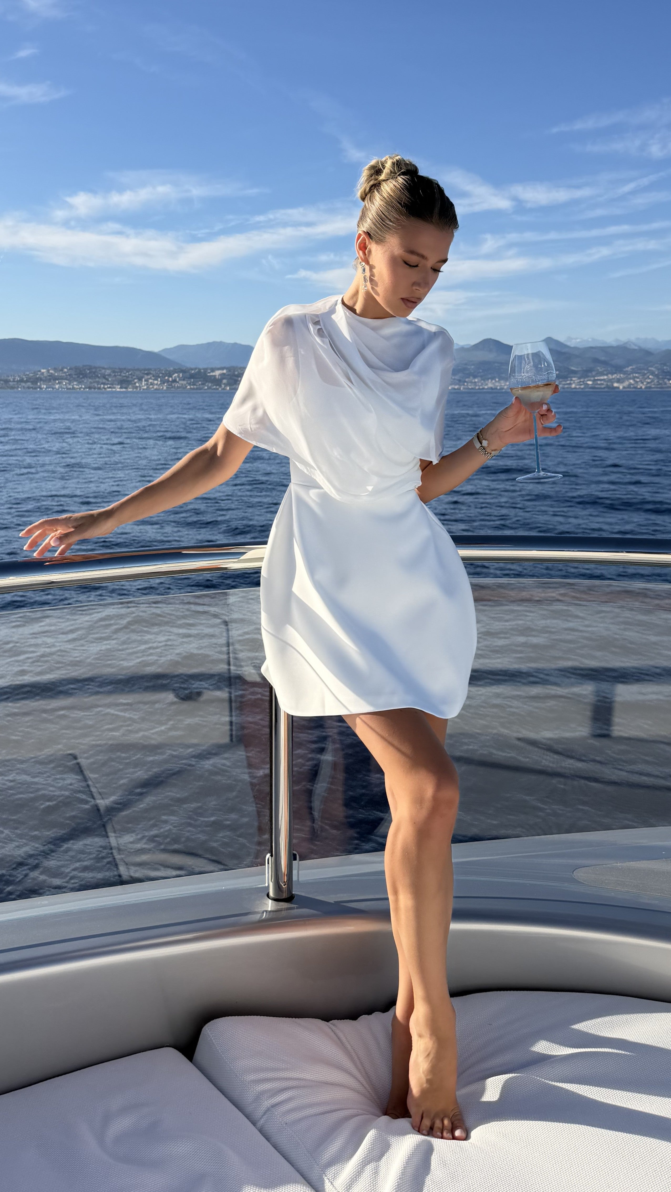 Zahni Mini Dress - White - Billy J
