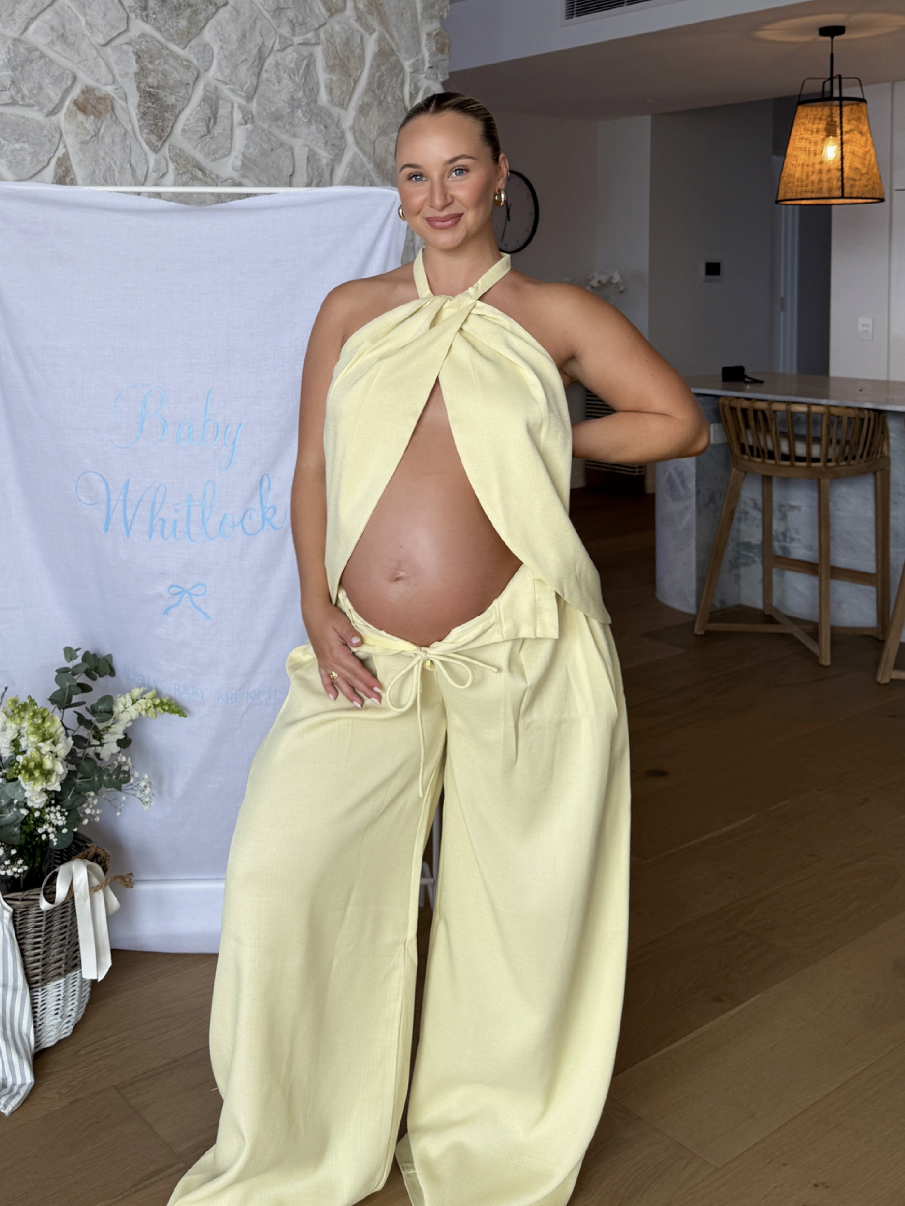 Melinda High Waist Pants - Soft Yellow - Billy J