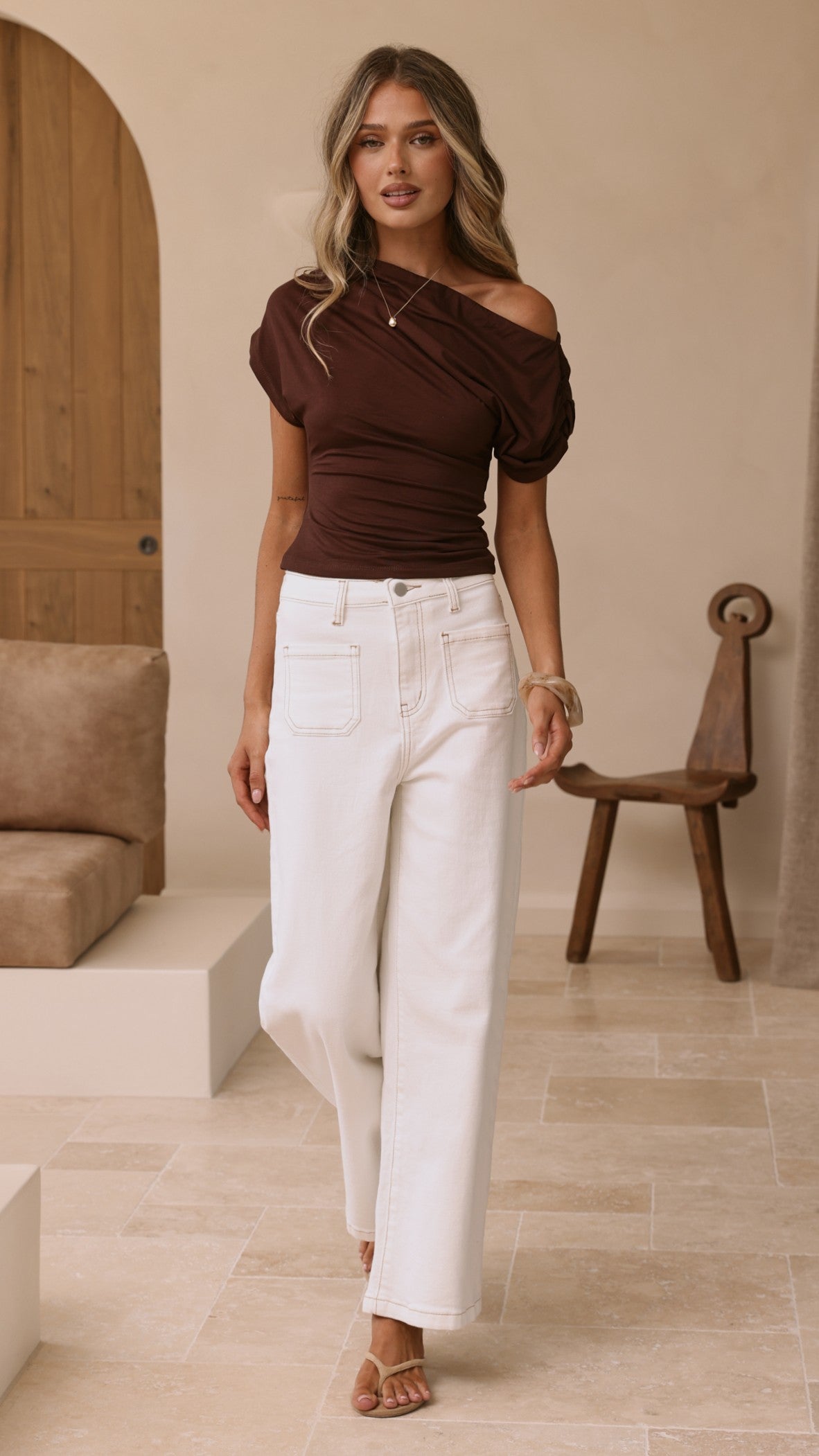 Macadrian Jeans - White Denim - Billy J